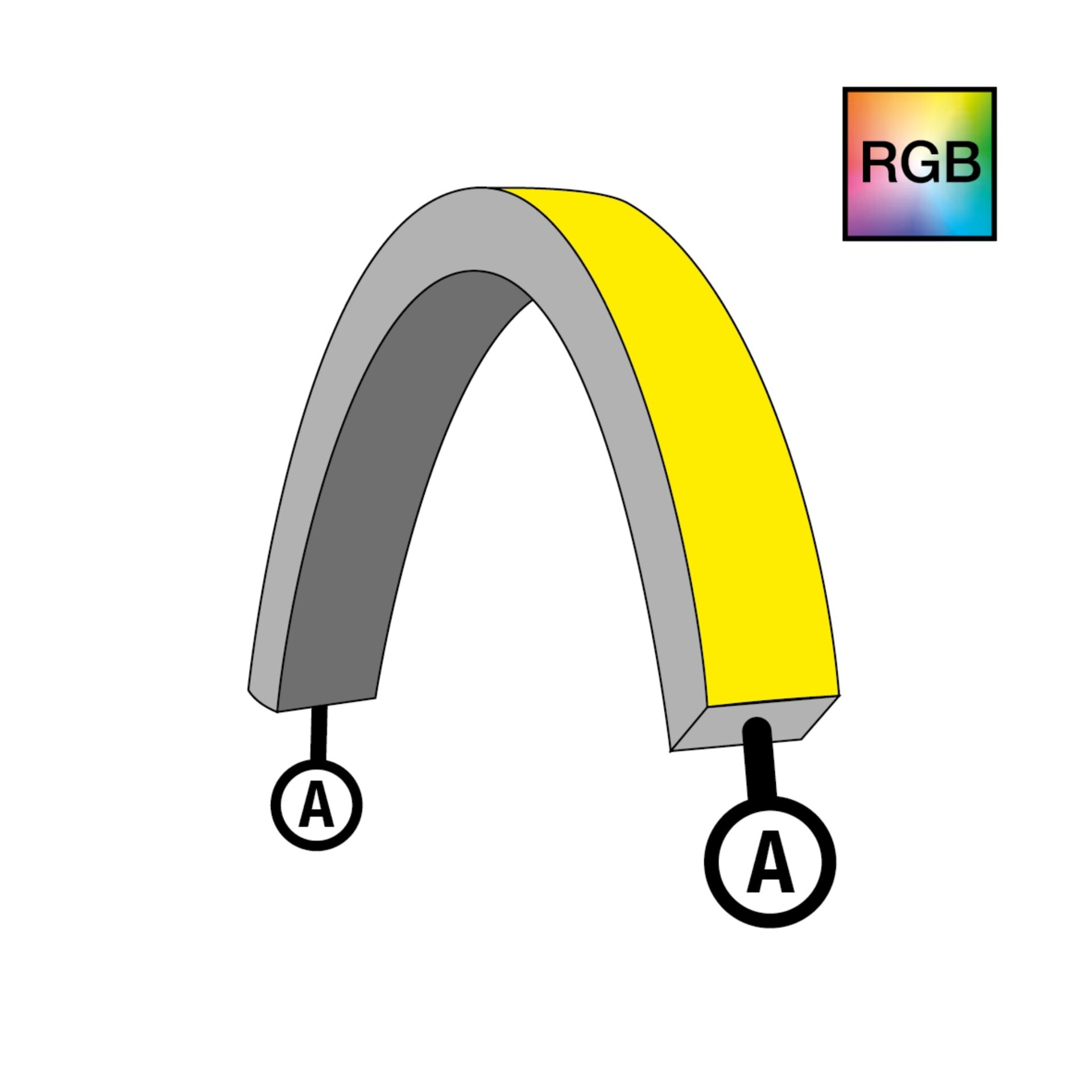 Levně SLC napájení pro NeonFlex 24V Top-Bend RGB A