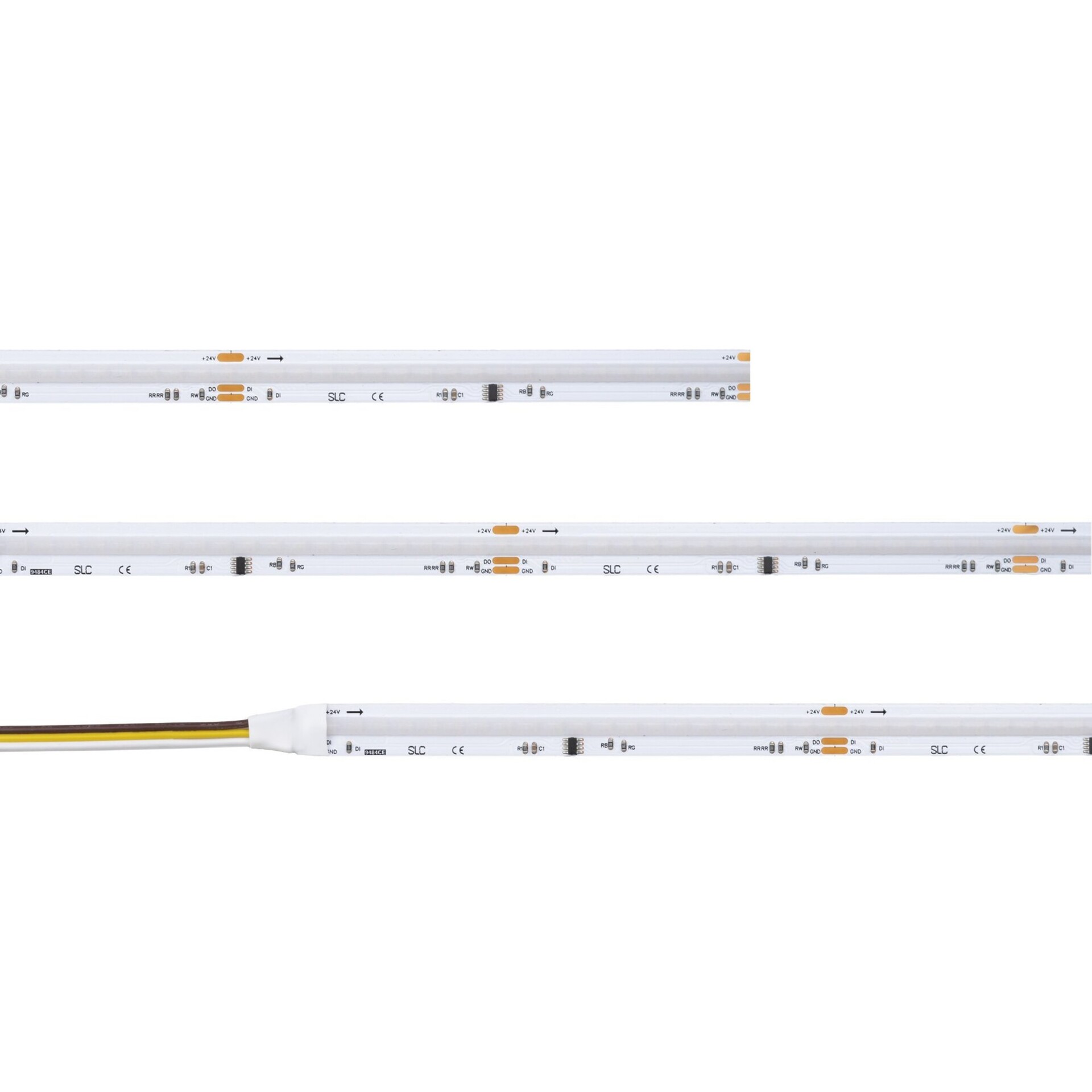 Levně SLC LED pásek COB Digital Pixel 14.4W/m 600lm/m RGBW -3000K - WS2814 Ra90 24V IP20 5m