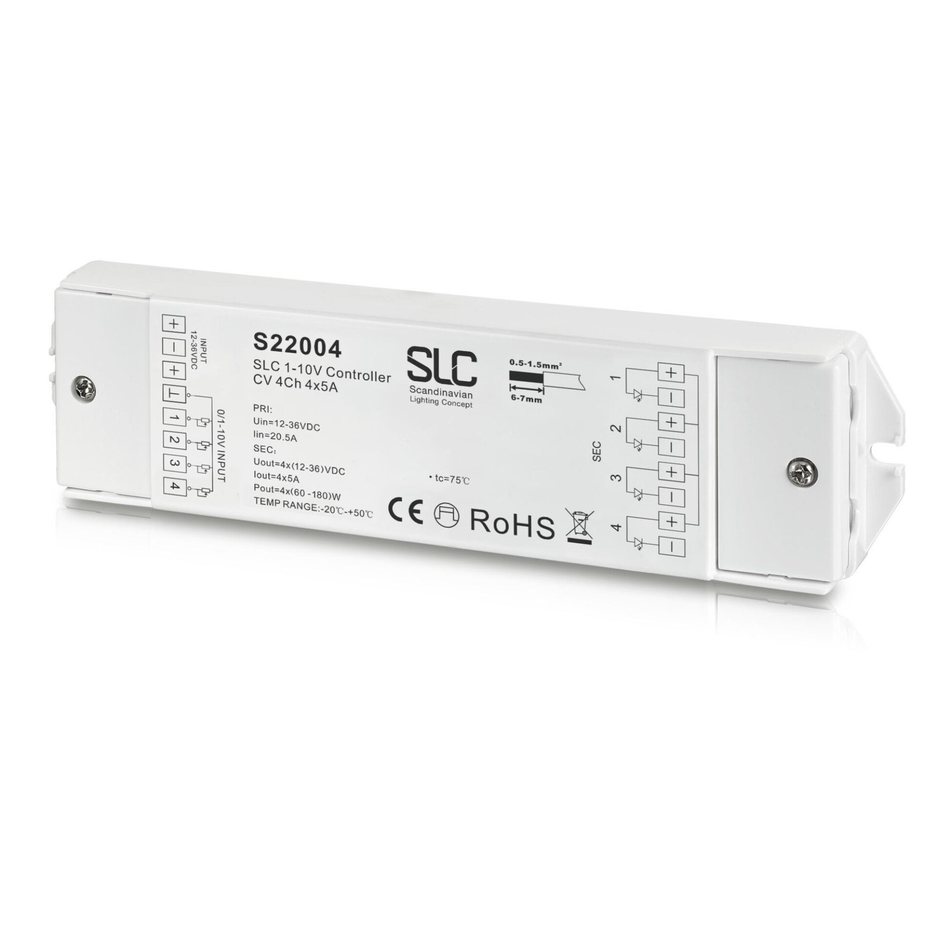 Levně SLC Controller 4x5A 12-36V 480W 1-10V IP20 4x vstup