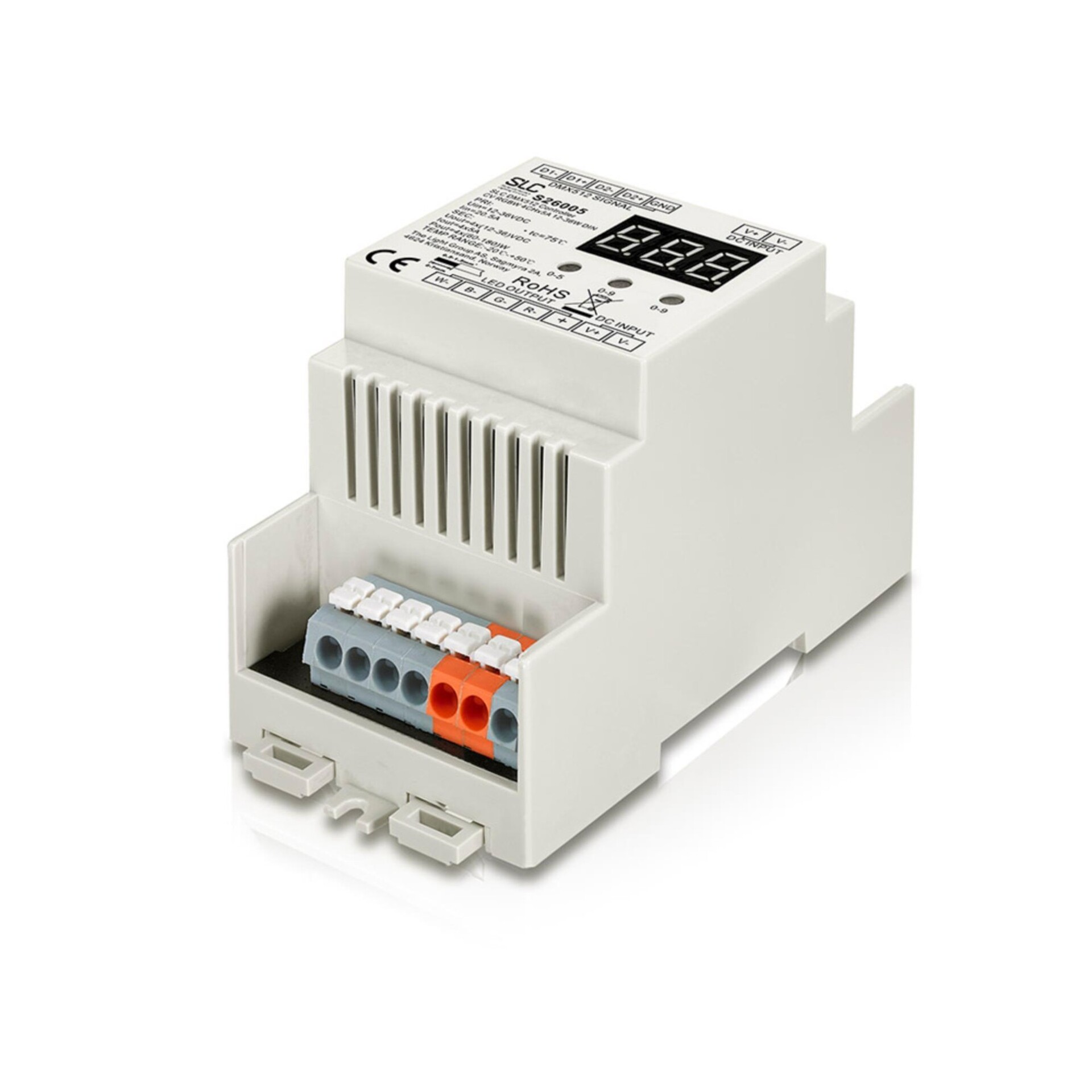 Levně SLC Controller 4x5A 480W DMX_512 IP20 DIN