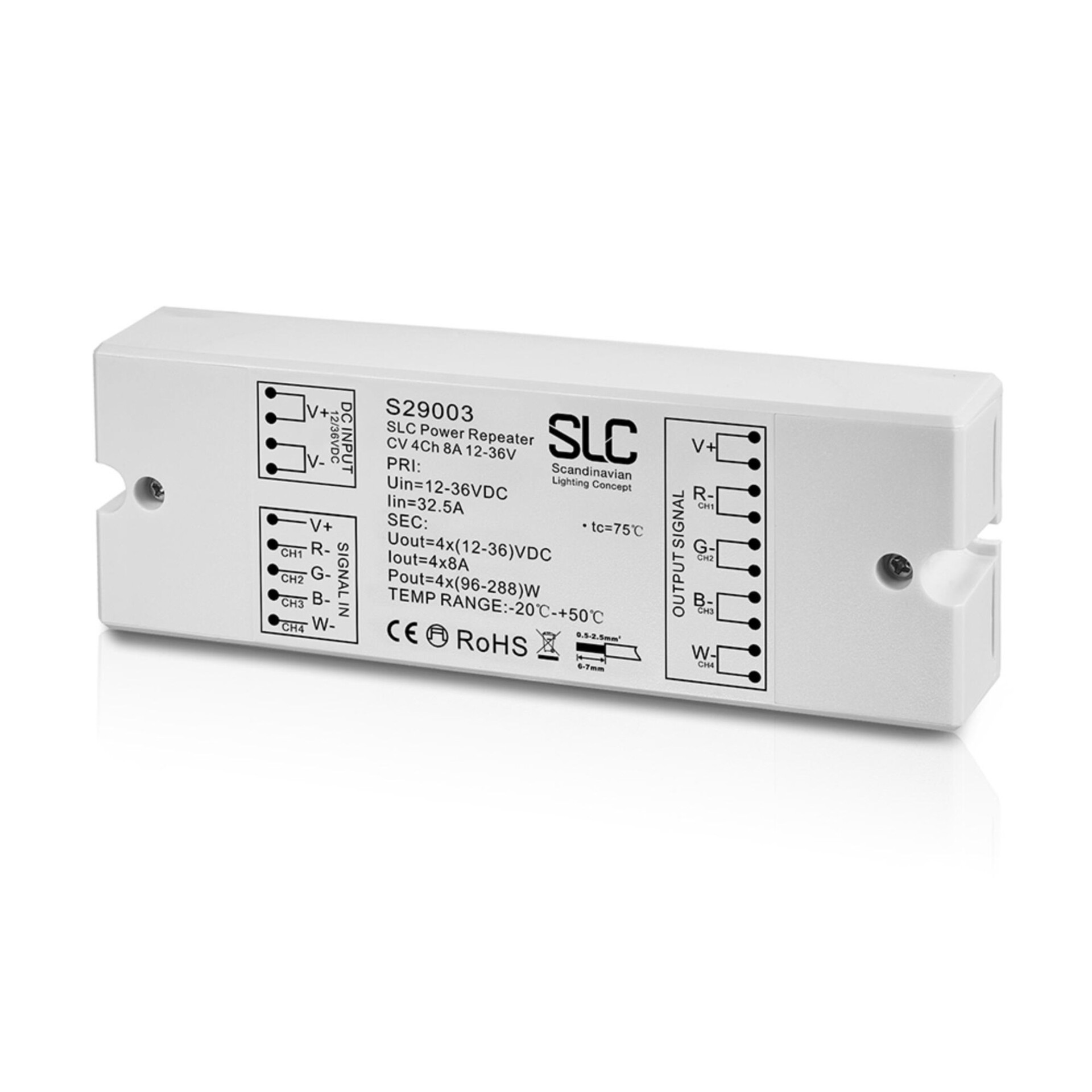 Levně SLC Power repeater 4x8A 12-36V 768W IP20