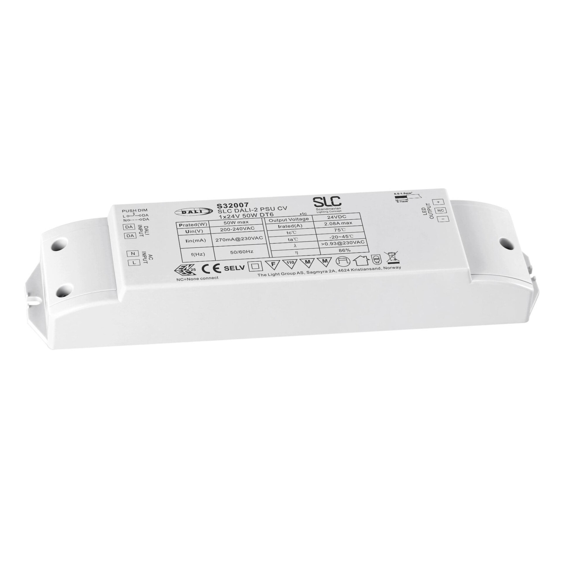 Levně SLC Driver 24V 50W DALI IP20