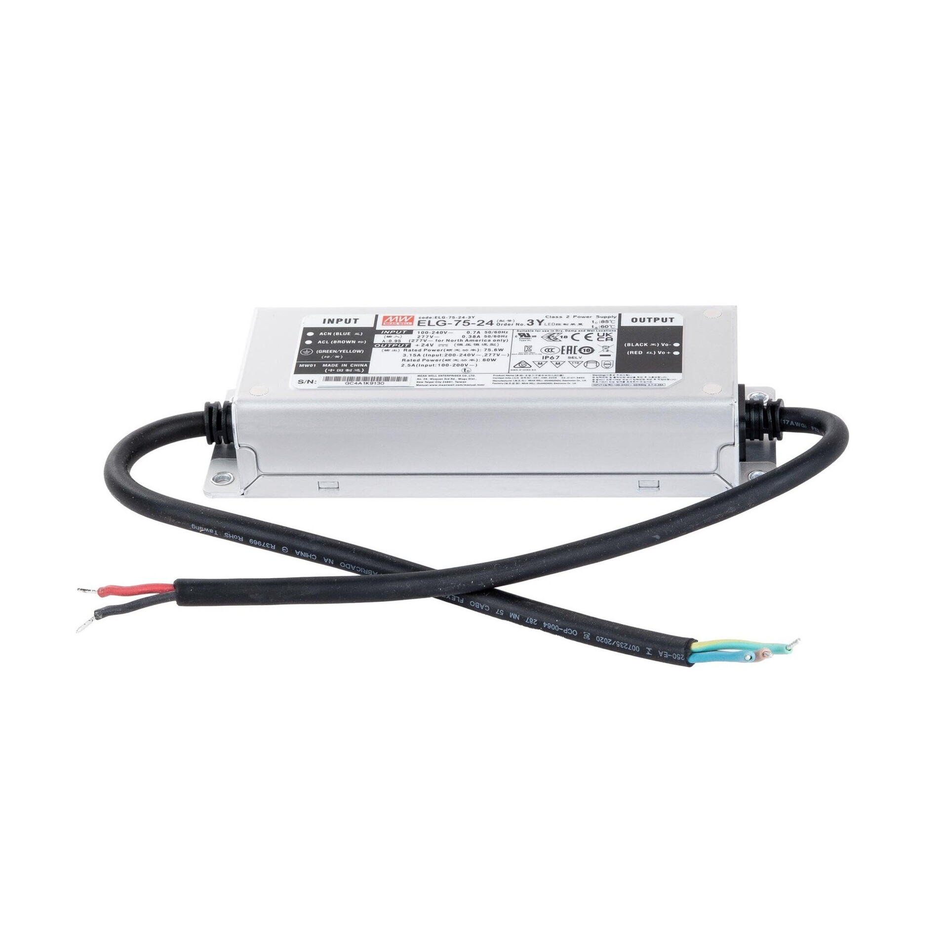 Levně SLC MeanWell Driver ELG CV 24V 75W nestmívatelný IP67
