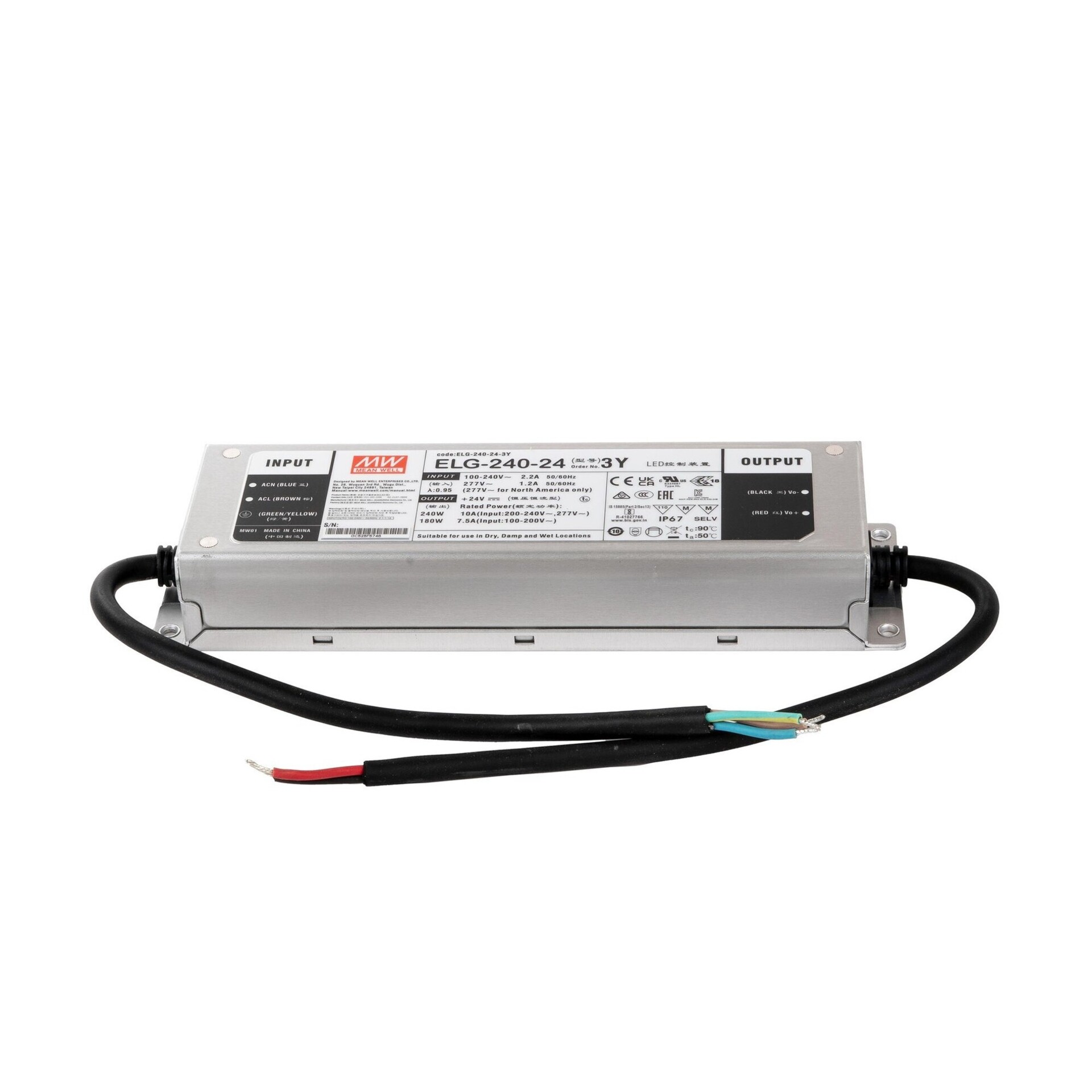 Levně SLC MeanWell Driver ELG CV 24V 240W nestmívatelný IP67