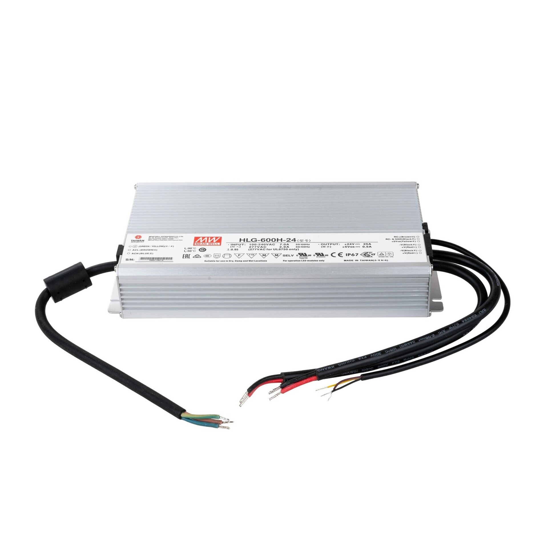 Levně SLC MeanWell Driver HLG CV 24V 600W nestmívatelný IP67