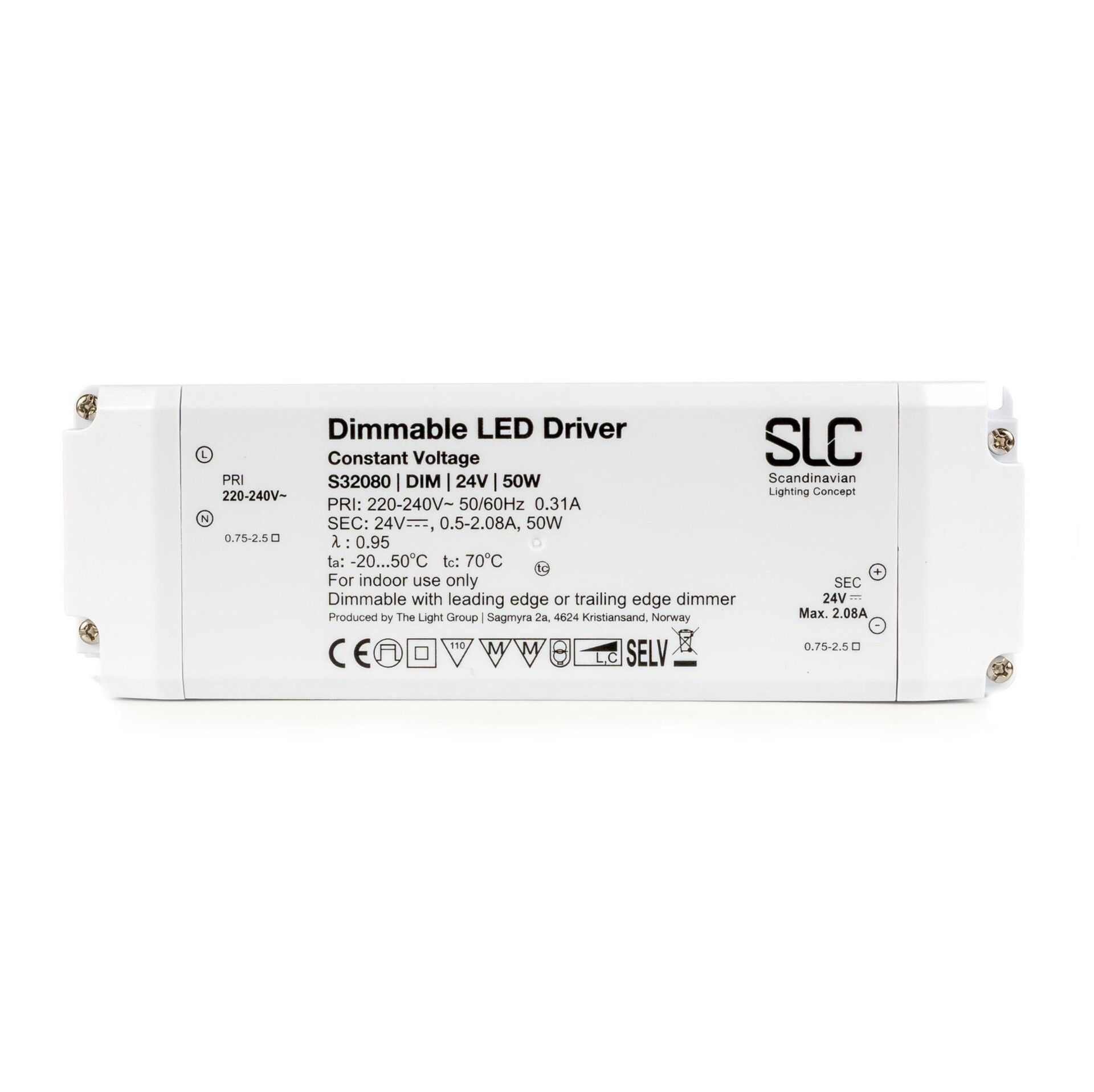 Levně SLC Driver 24V 50W stmívatelný triak IP20