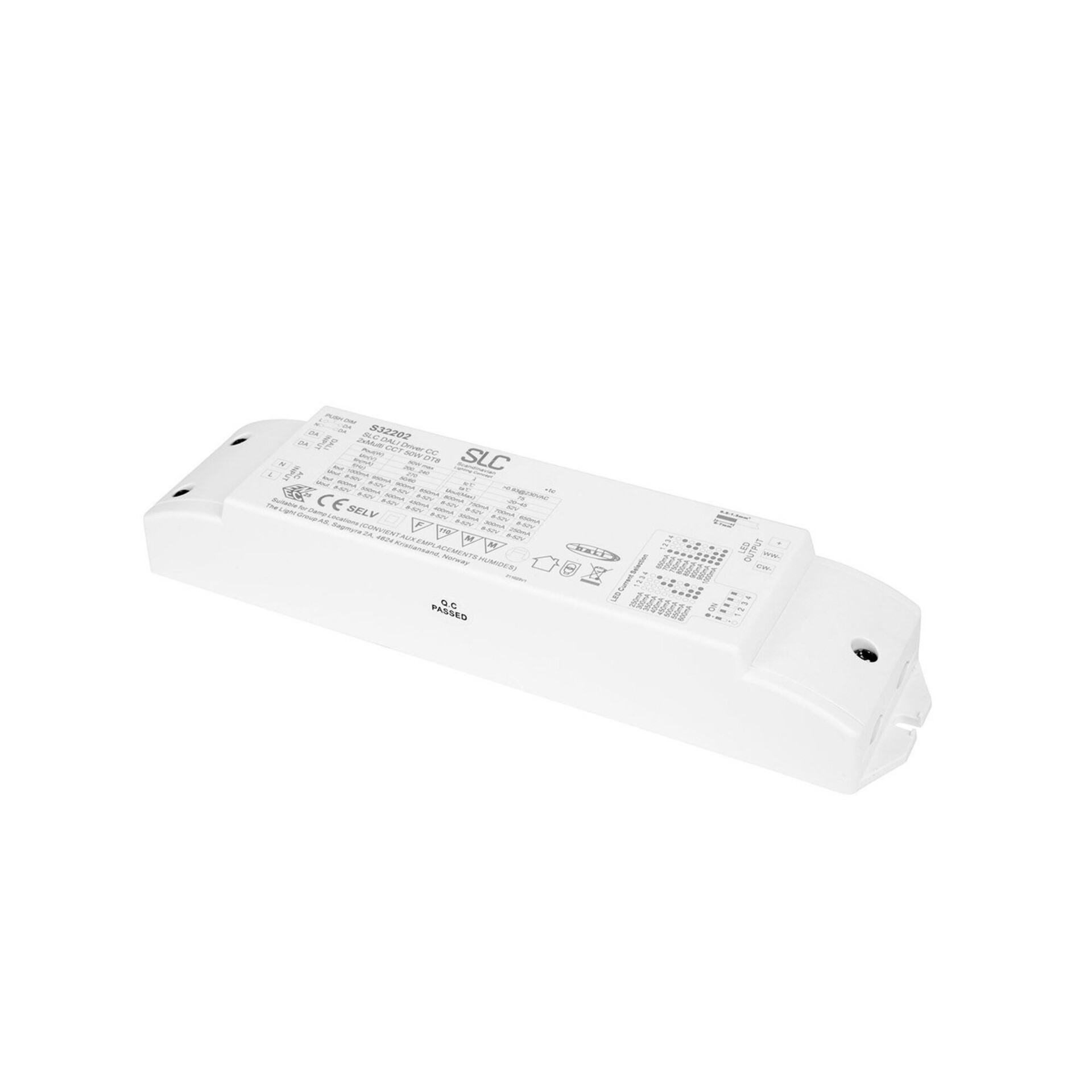 Levně SLC Driver pro svítidlo Focus/Think 2x800mA 36W DALI IP20