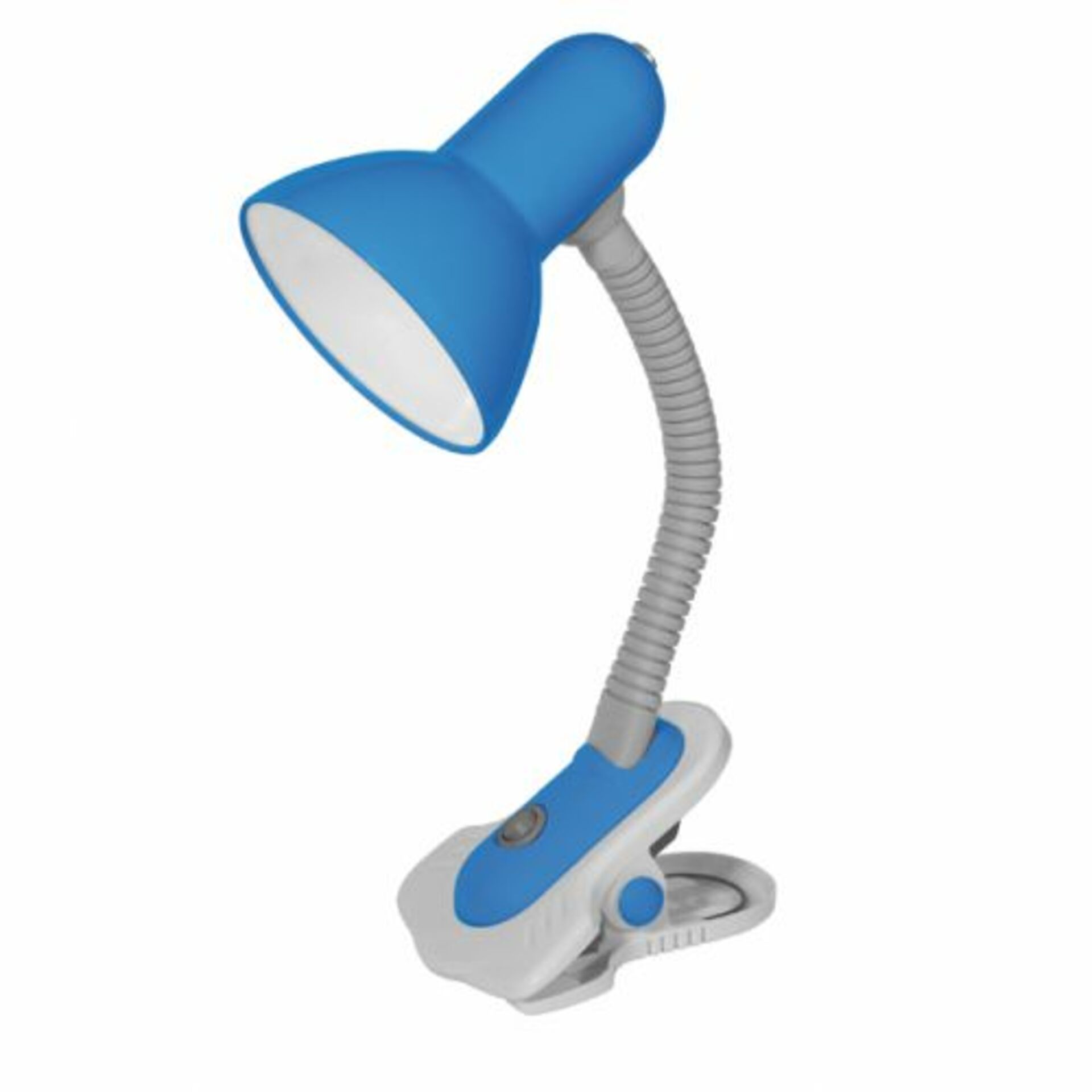 Levně Kanlux SUZI stolní lampa modrá HR-60-BL max.1x60W E27 s klipem 07152