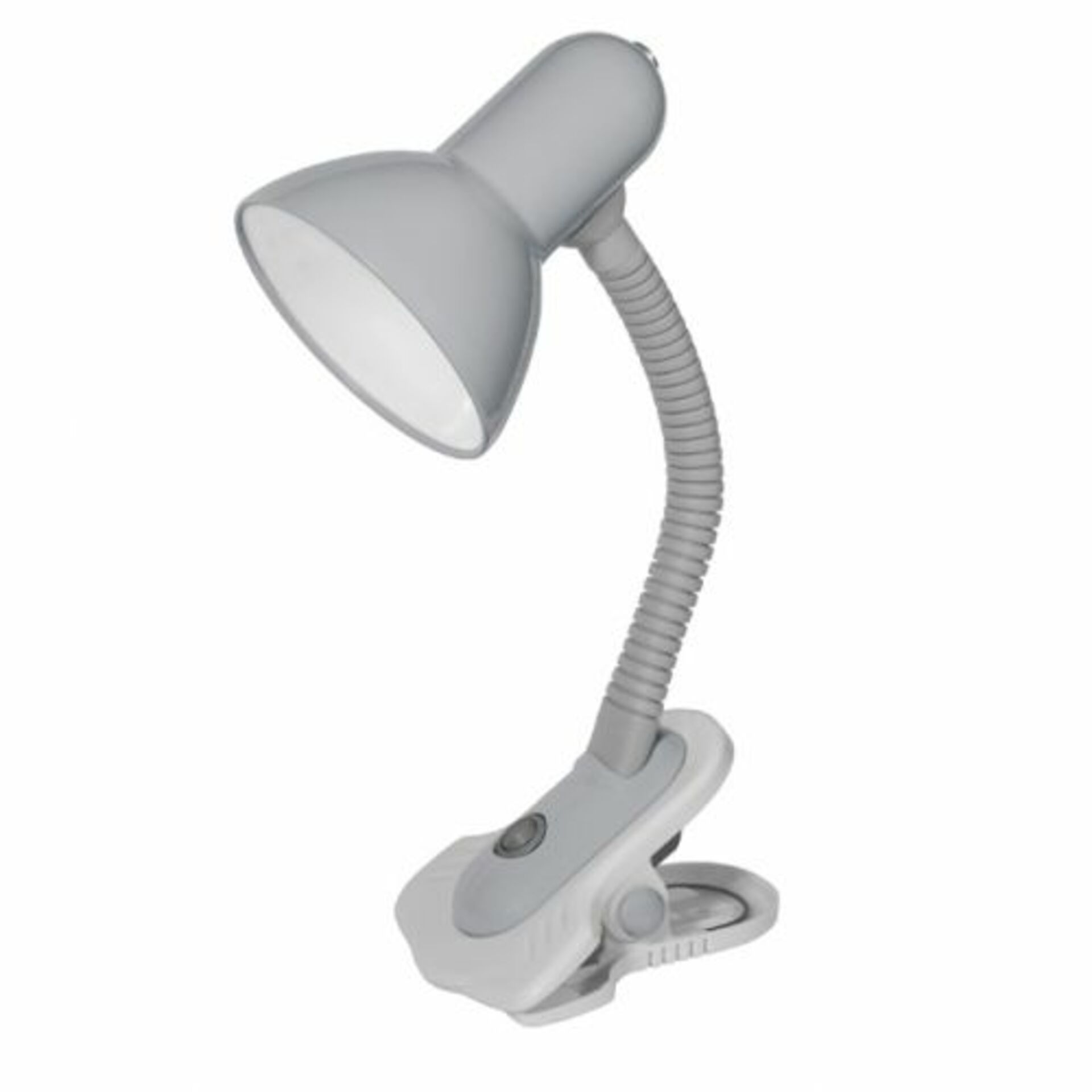 Levně Kanlux SUZI stolní lampa stříbrná HR-60-SR max.1x60W E27 s klipem 07150