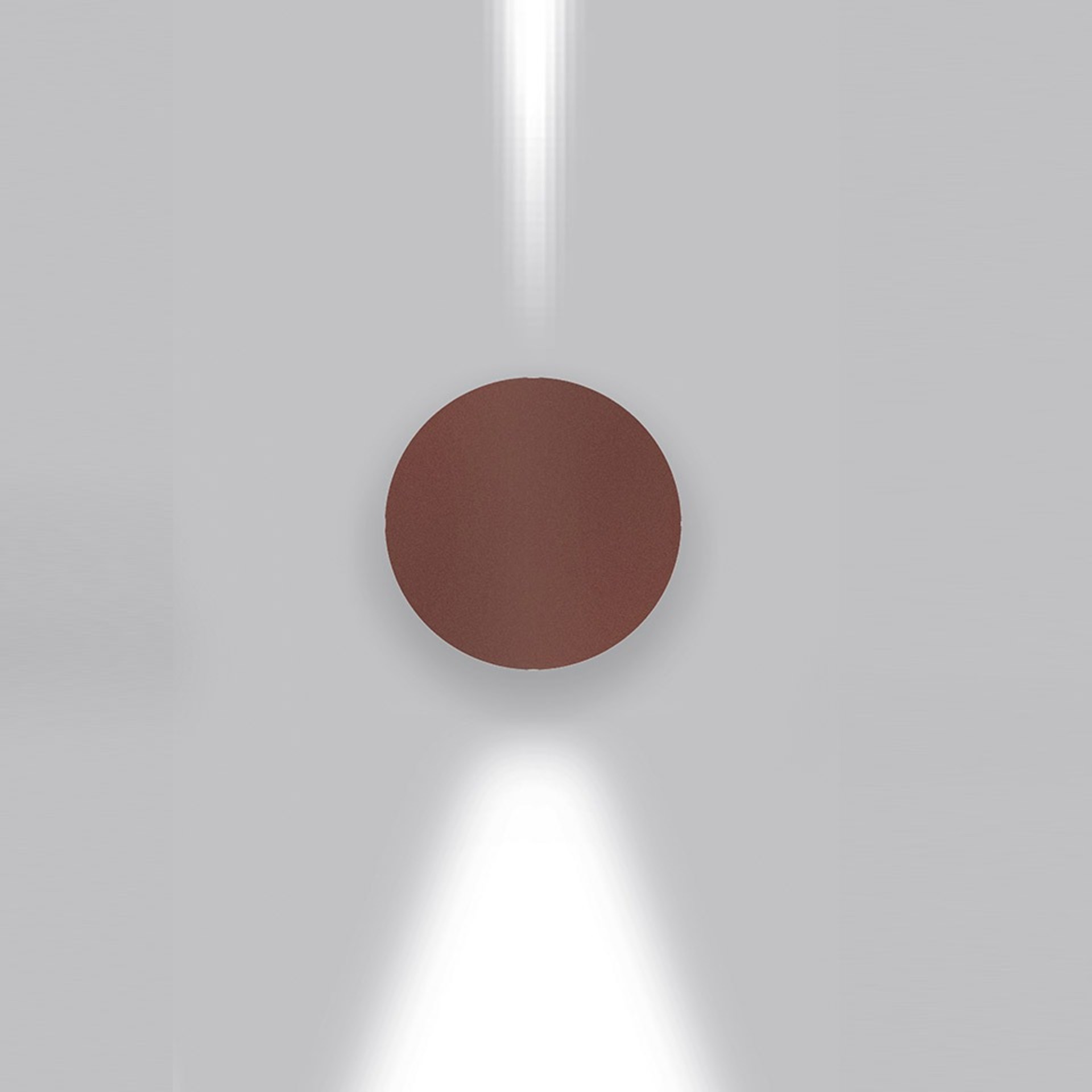 Levně Artemide venkovní nástěnné svítidlo Effetto Round 7 W 220-240 V 3000K rez