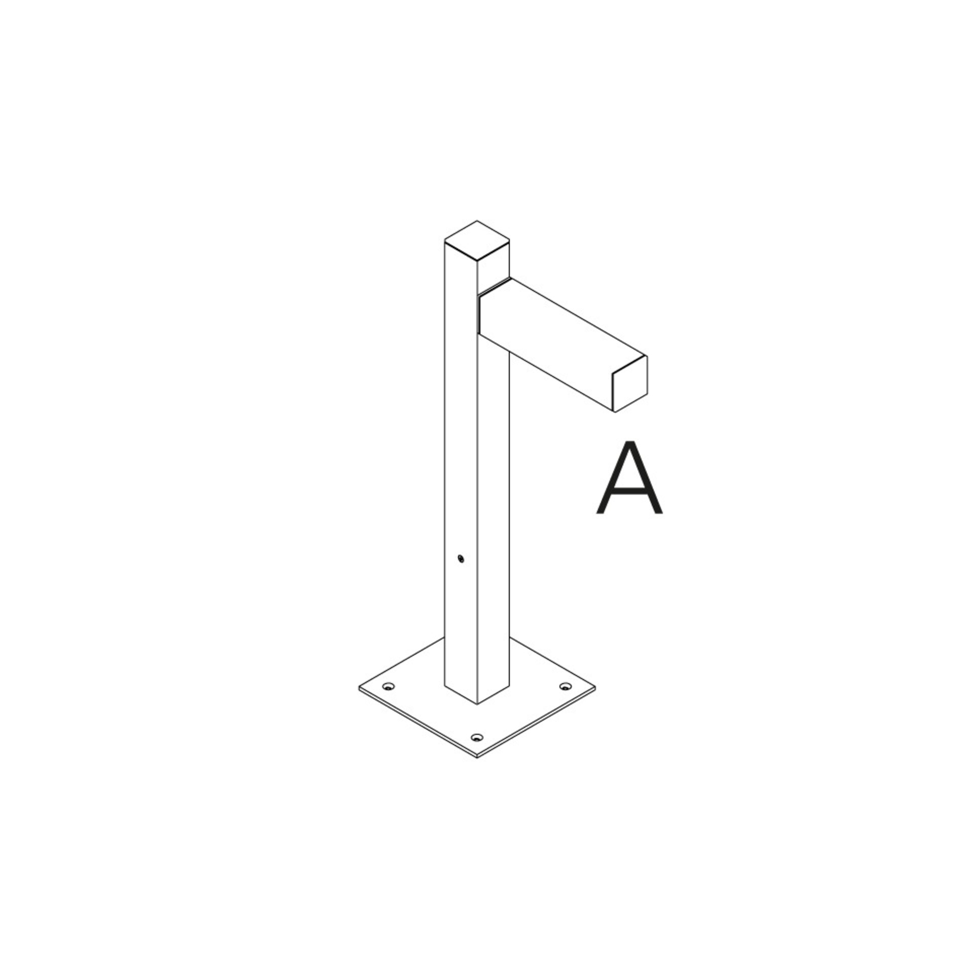 Levně Artemide venkovní svítidlo Walking Pole 600 mm 1 hlavice