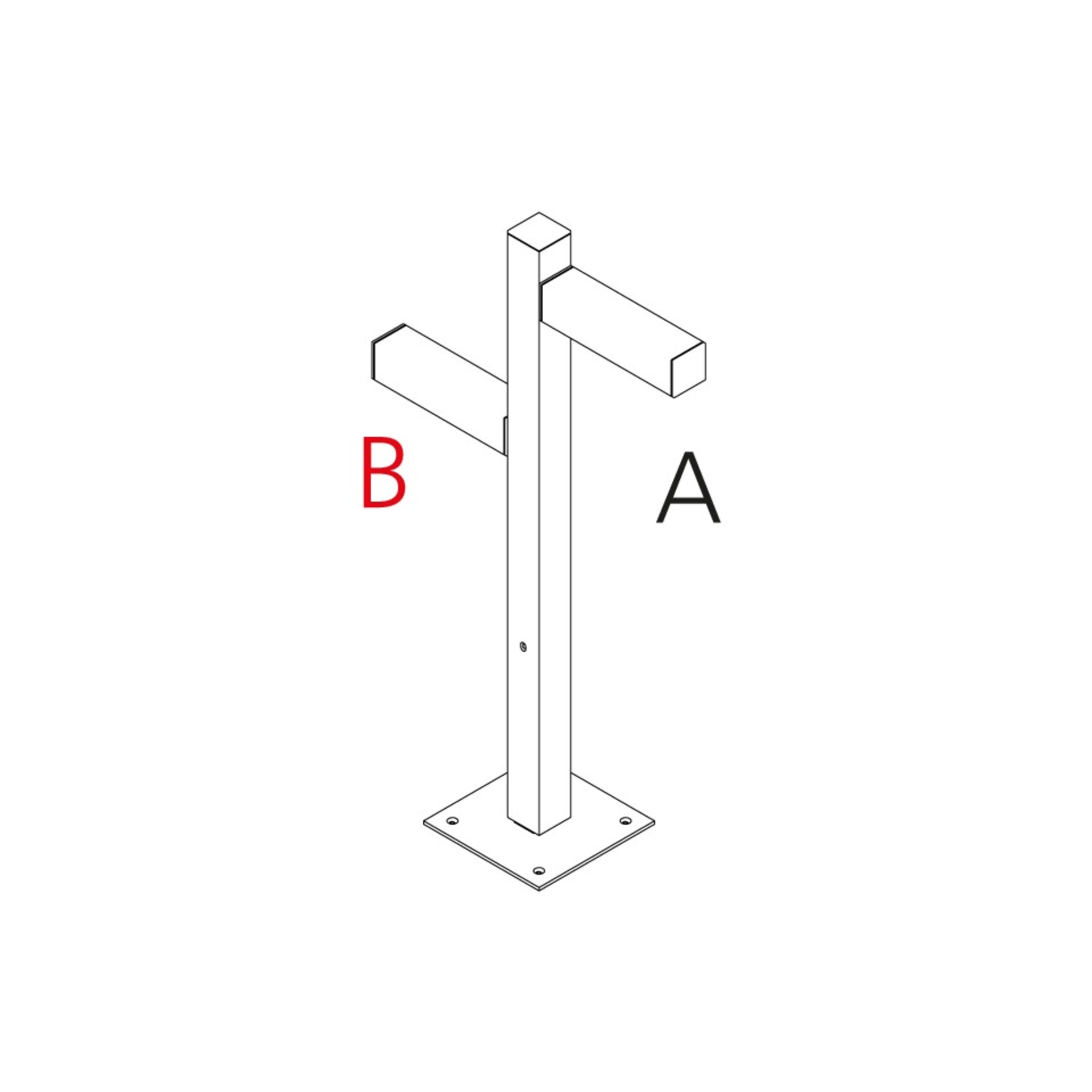 Levně Artemide venkovní svítidlo Walking Pole 900 Architectural Outdoor, 2x180° hlavice