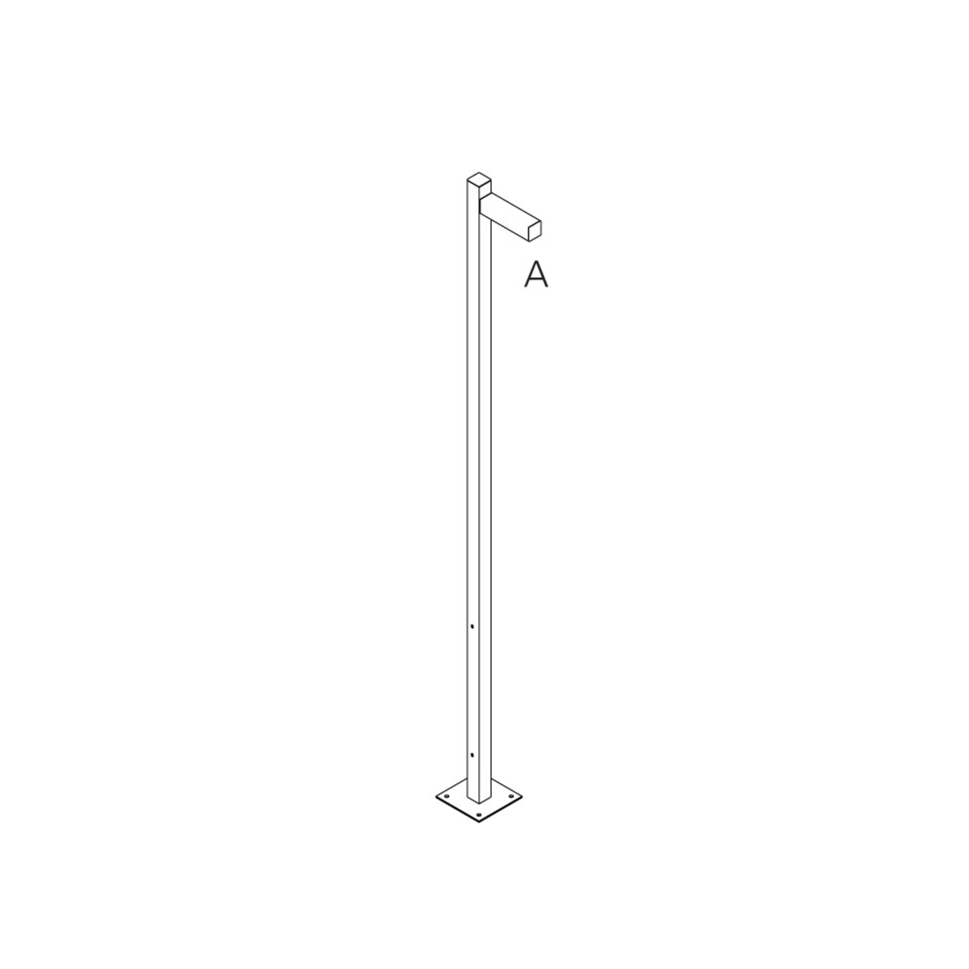 Levně Artemide venkovní sloupkové svítidlo Walking Pole 2500 1 Head 250 cm