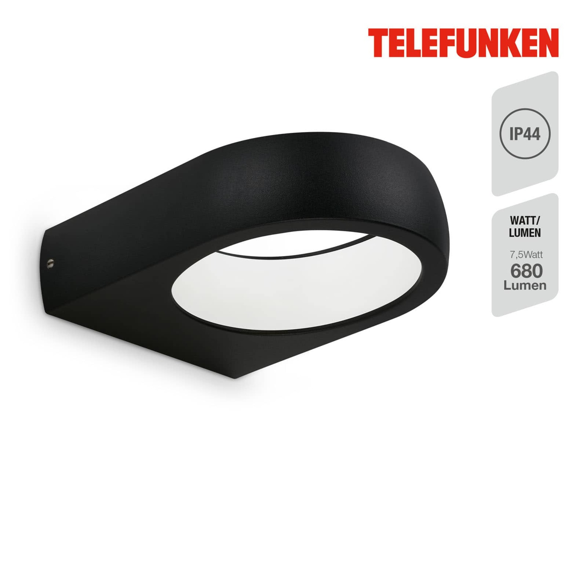 BRILONER LED venkovní svítidlo, černá, 1xLED/7,5W TF 320205TF