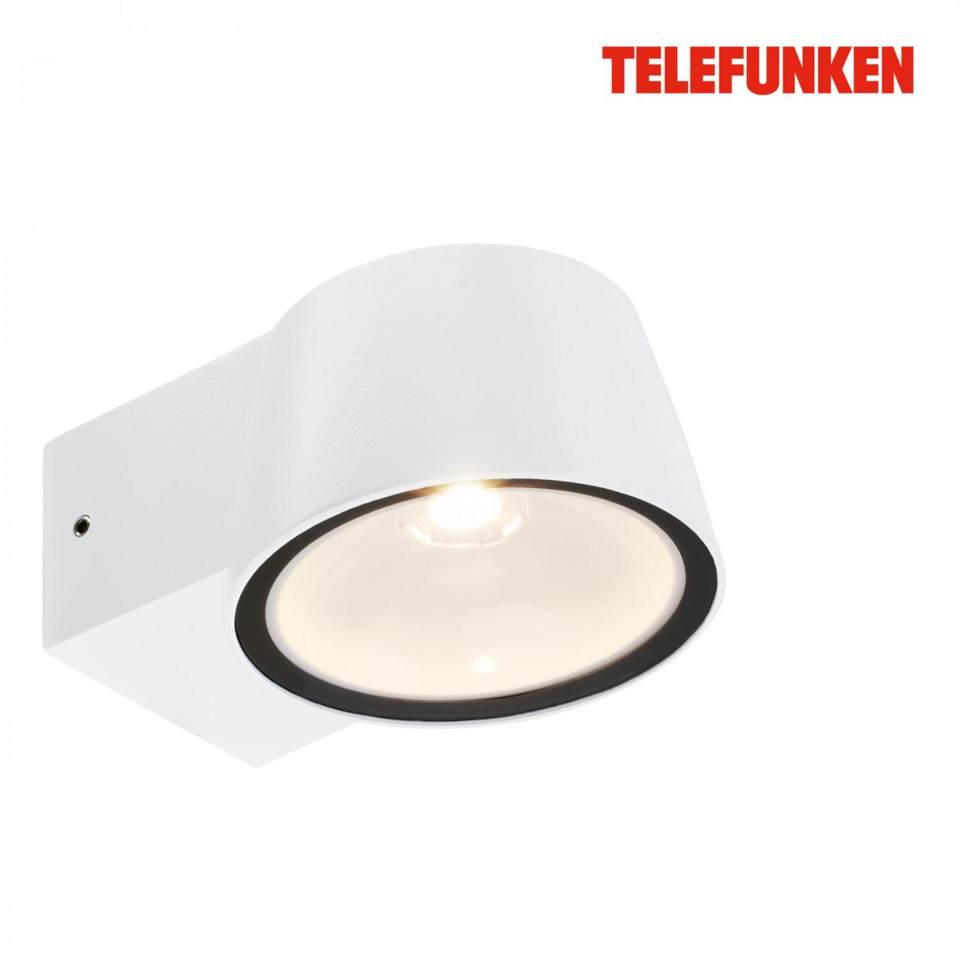 Levně BRILONER TELEFUNKEN LED venkovní nástěnné svítidlo, IP54 voděodolné a prachotěsné, bílý hliník 323006TF