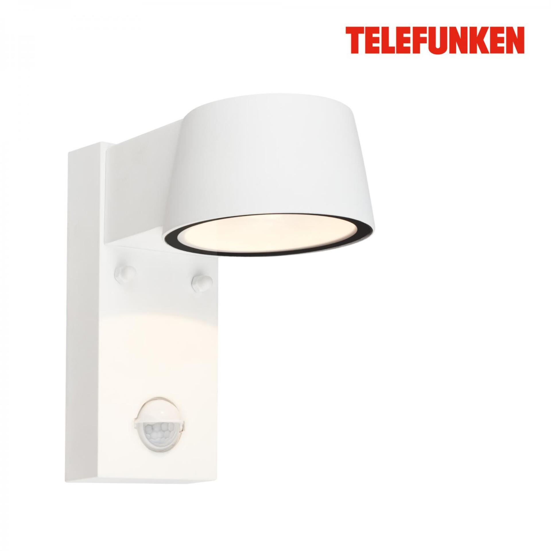 Levně BRILONER TELEFUNKEN LED nástěnné svítidlo, pohybové čidlo, soumrakový senzor, bílé 323106TF