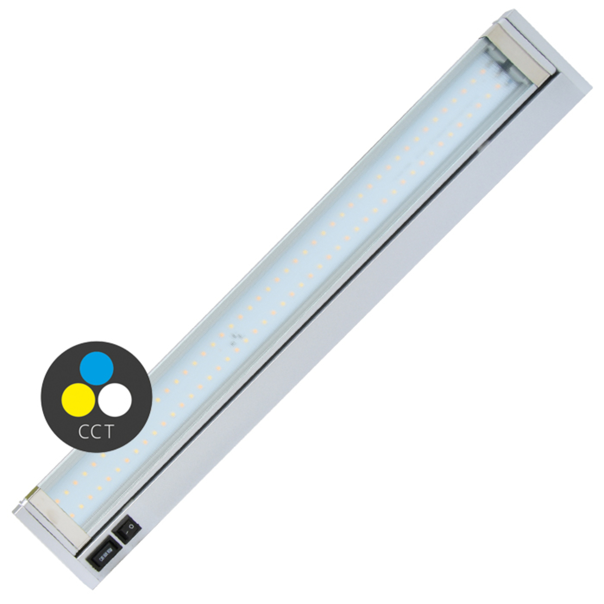 Levně Ecolite kuchyňské LED svítidlo 15W, CCT, 1200lm, 92cm, stříbrná TL2016-CCT/15W