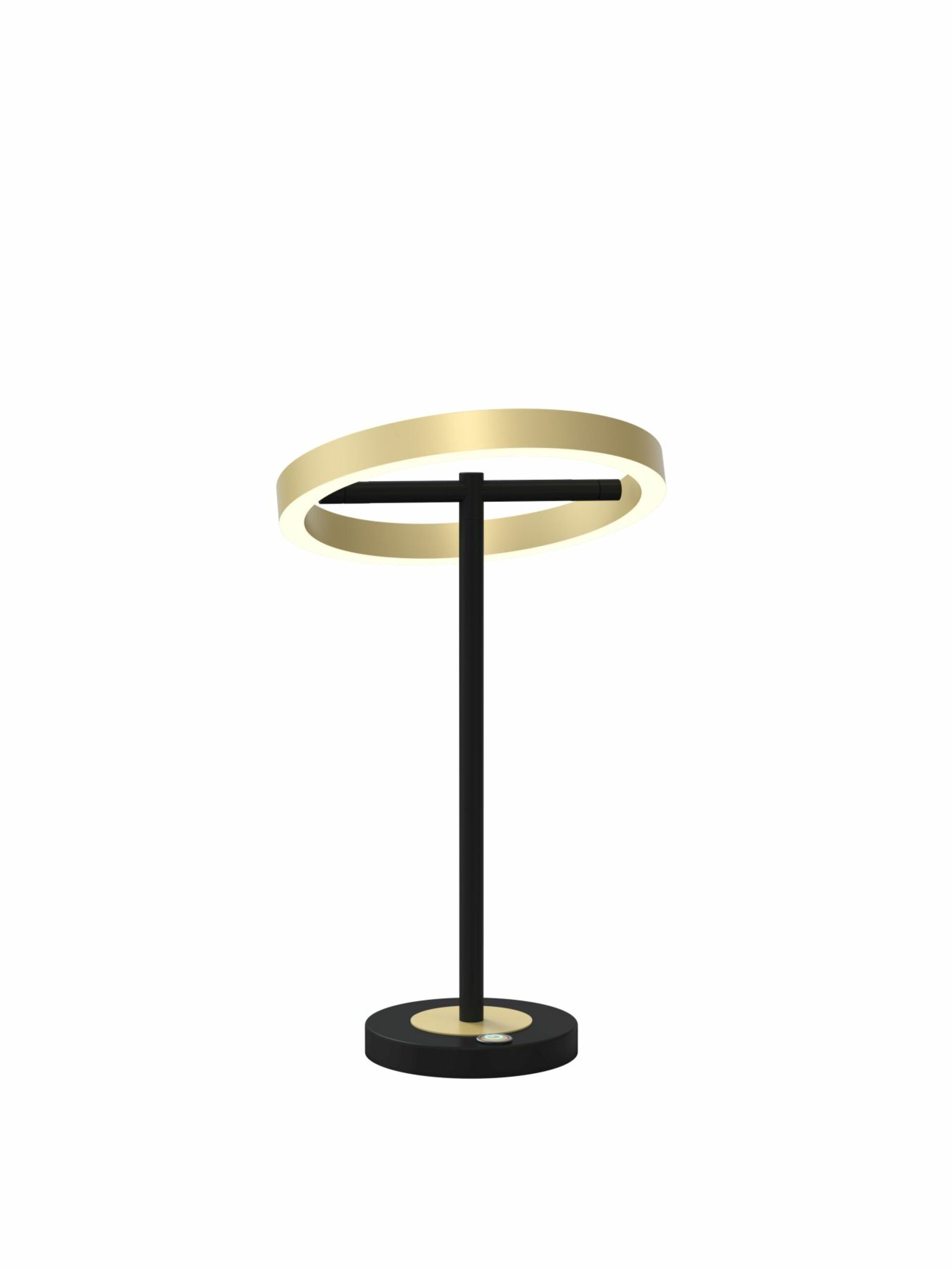 WOFI Stolní lampa Brest 1x 10,5W LED 1100lm 3000K černá + zlatá 8016-104