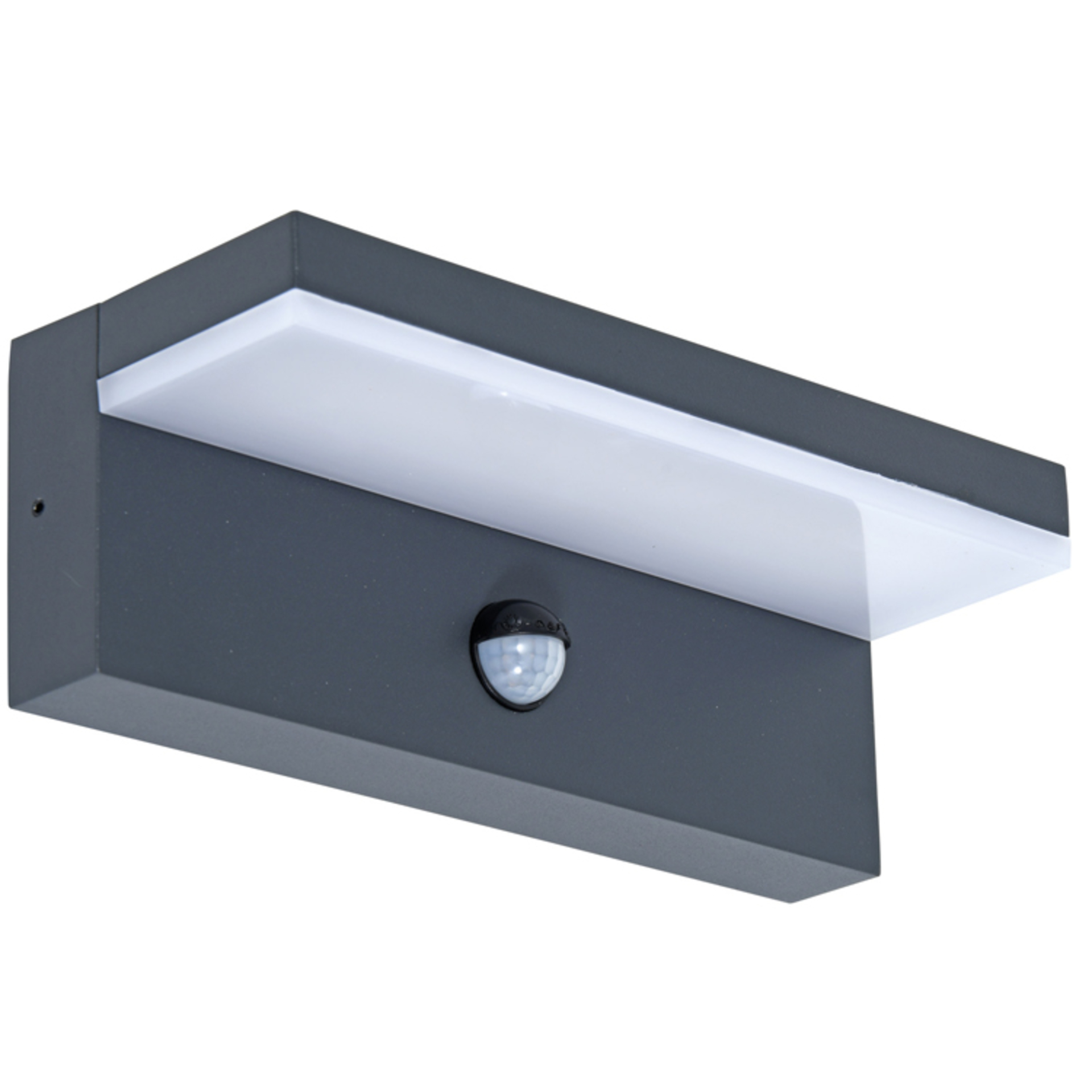 Levně Ecolite SMD venkovní svítidlo PIR 9W 700lm 4000K IP44 antracit Z1387A/PIR-CR