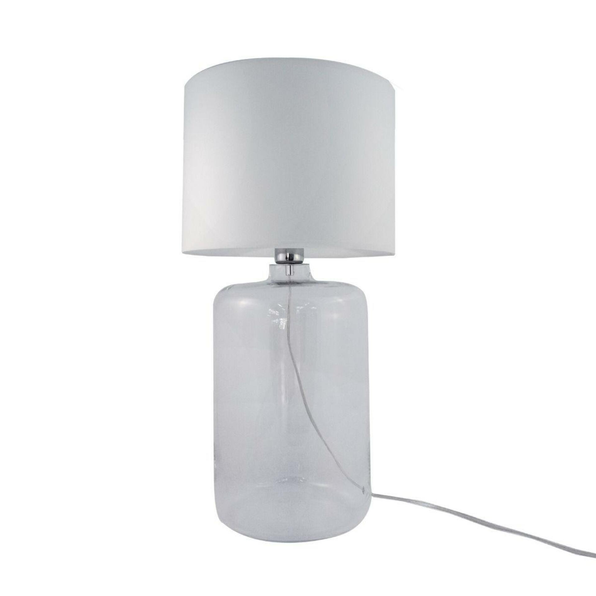 Levně ZUMALINE Stolní lampa AMARSA čirá 5506WH