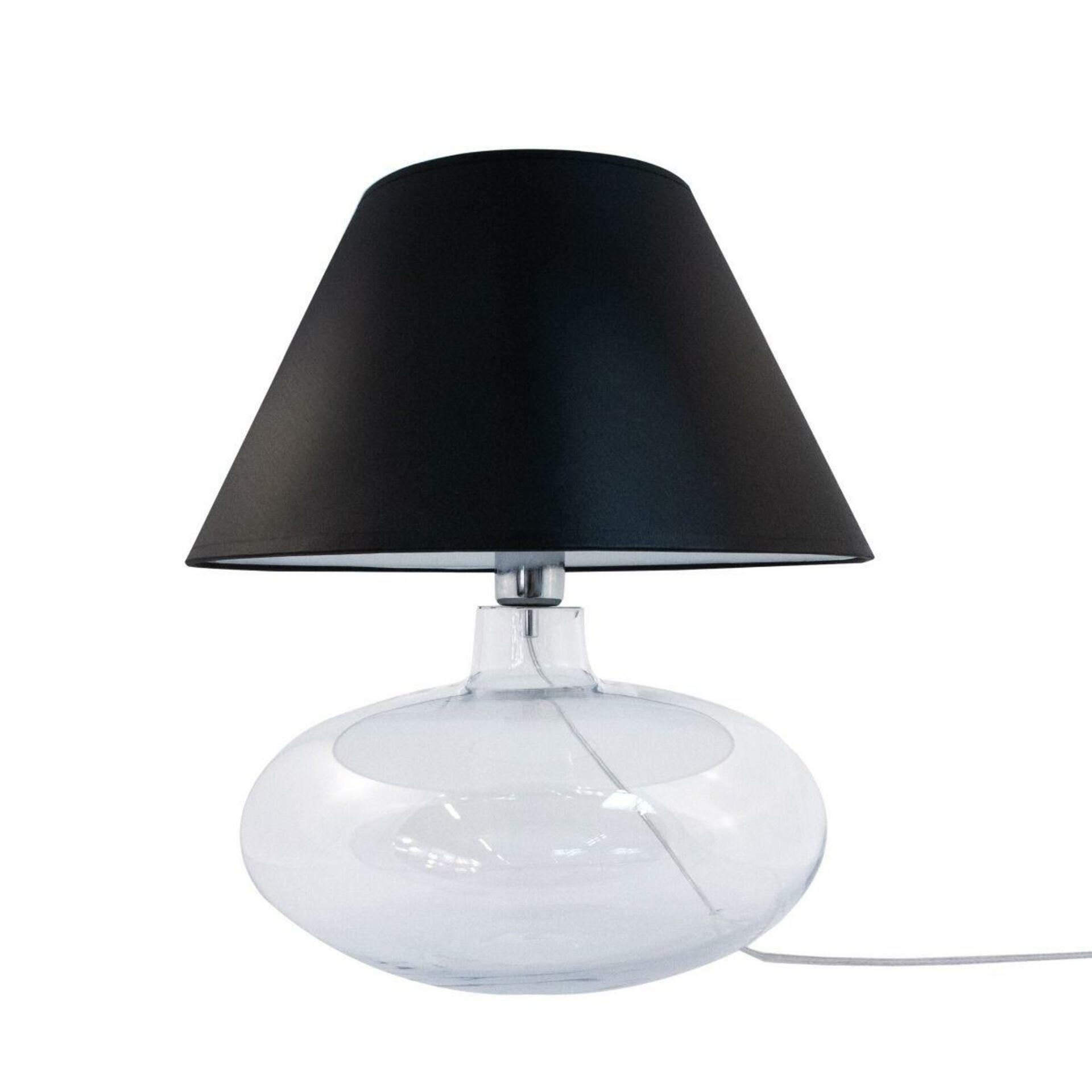 Levně ZUMALINE Stolní lampa ADANA čirá 5519BK