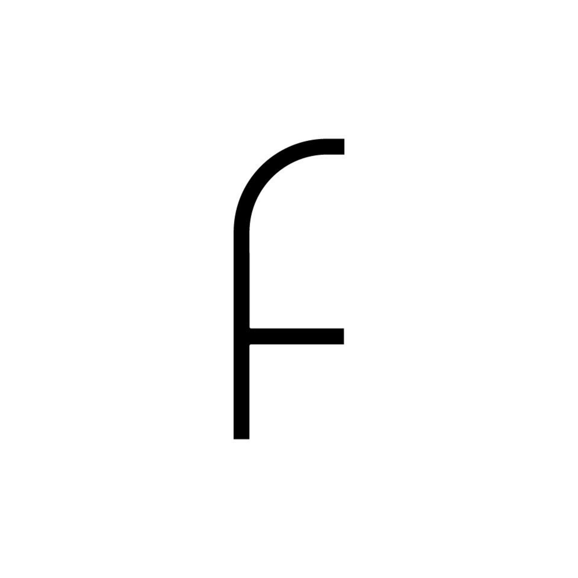 Artemide Alphabet of Light - malé písmeno f 1202f00A