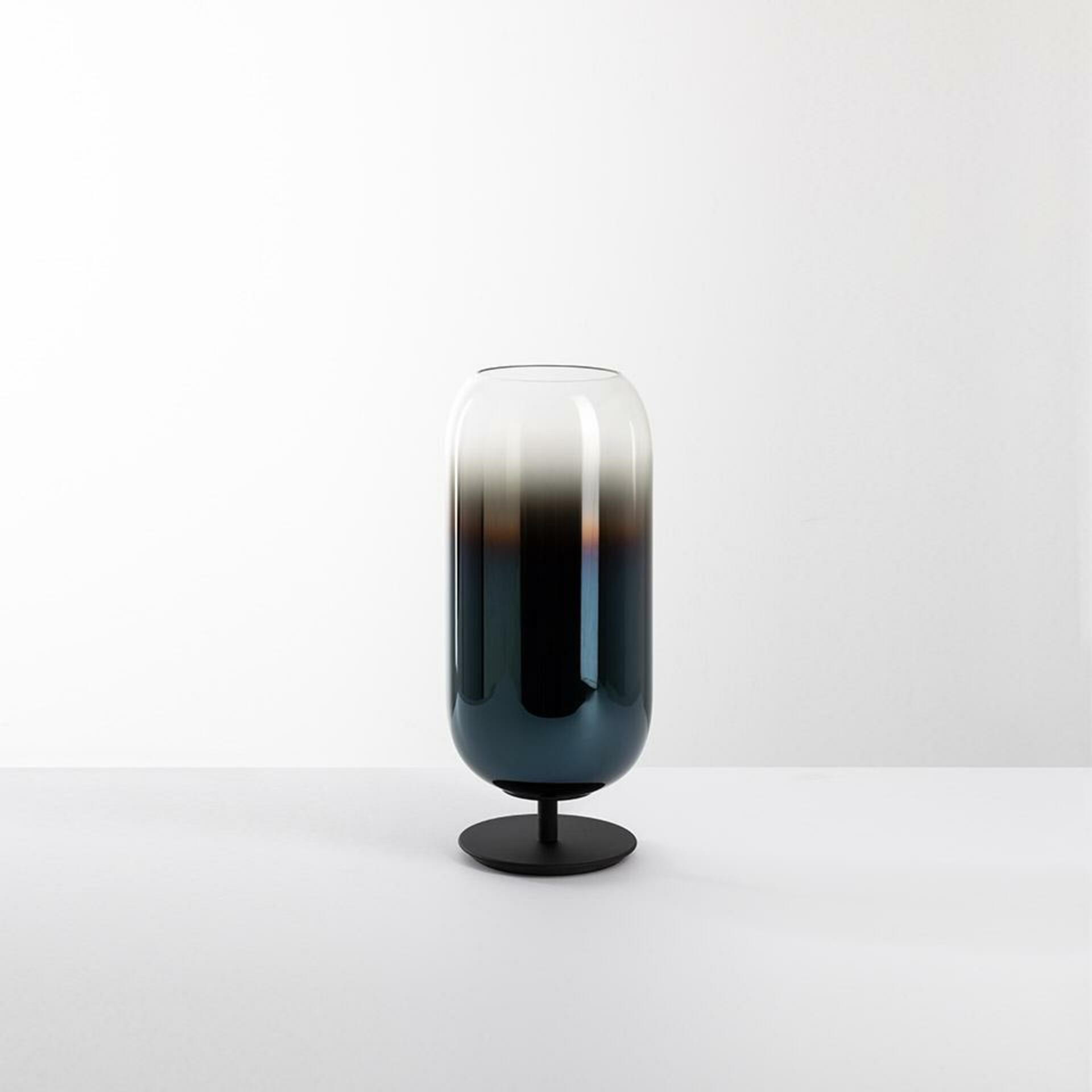 Artemide Gople Mini stolní lampa - černá / modrá 1409350A