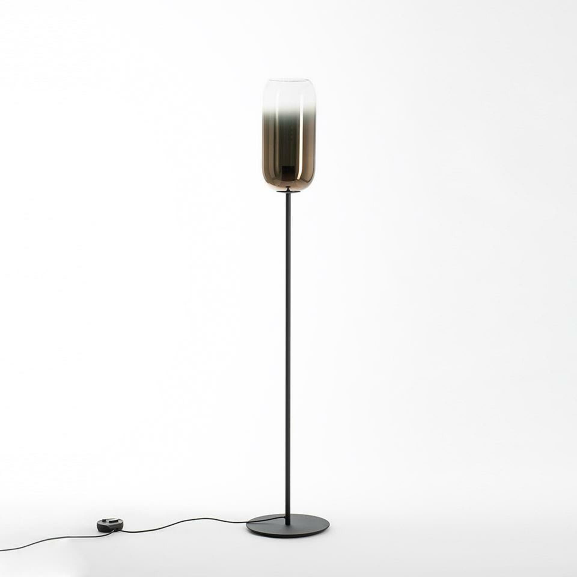 Levně Artemide Gople stojací lampa - černá / bronz 1410360A