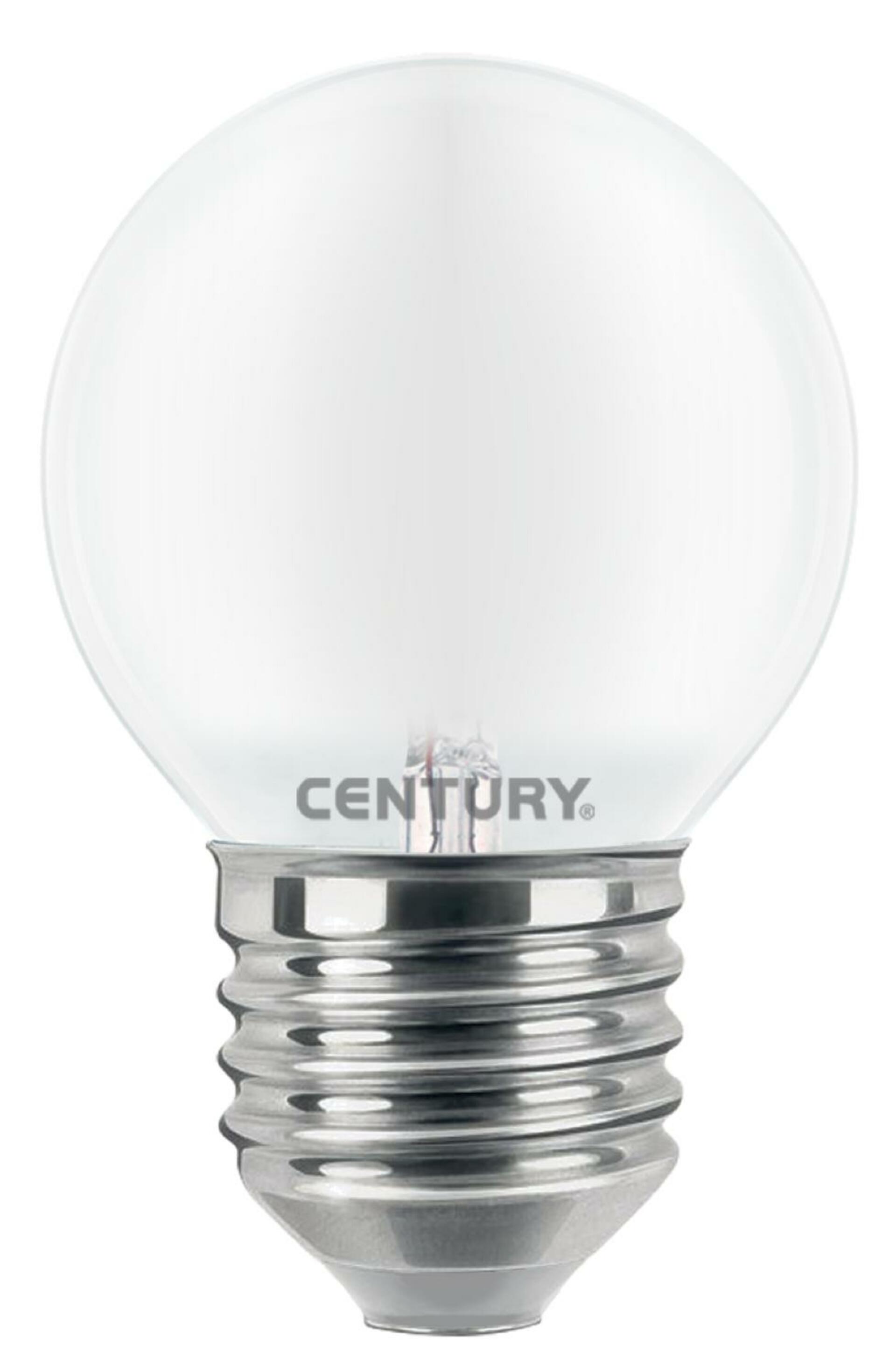 CENTURY LED FILAMENT MINI GLOBE SATEN 4W E27 3000K 470Lm 360d 45x72mm IP20 CEN INSH1G-042730