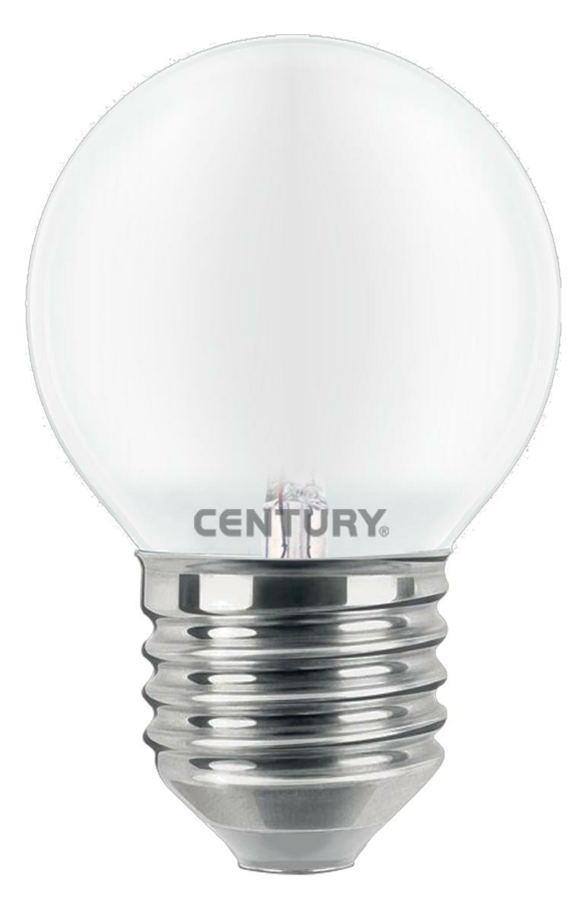 CENTURY LED FILAMENT MINI GLOBE SATEN 6W E27 4000K 806Lm 360d 45x72mm IP20 CEN INSH1G-062740