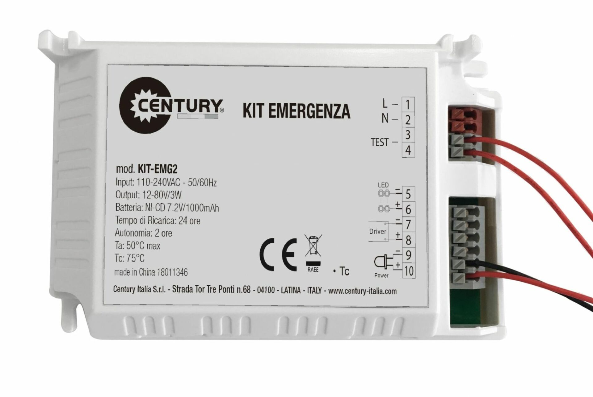 Levně CENTURY LED KIT NO modul 2 hod Emergency 110-240VAC CEN KIT-EMG2