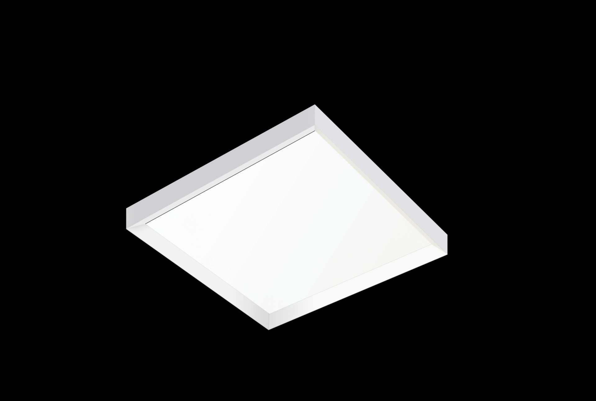 Levně CENTURY Rám pro povrchovou montáž LED panelu 60x60 celistvý rám bílý