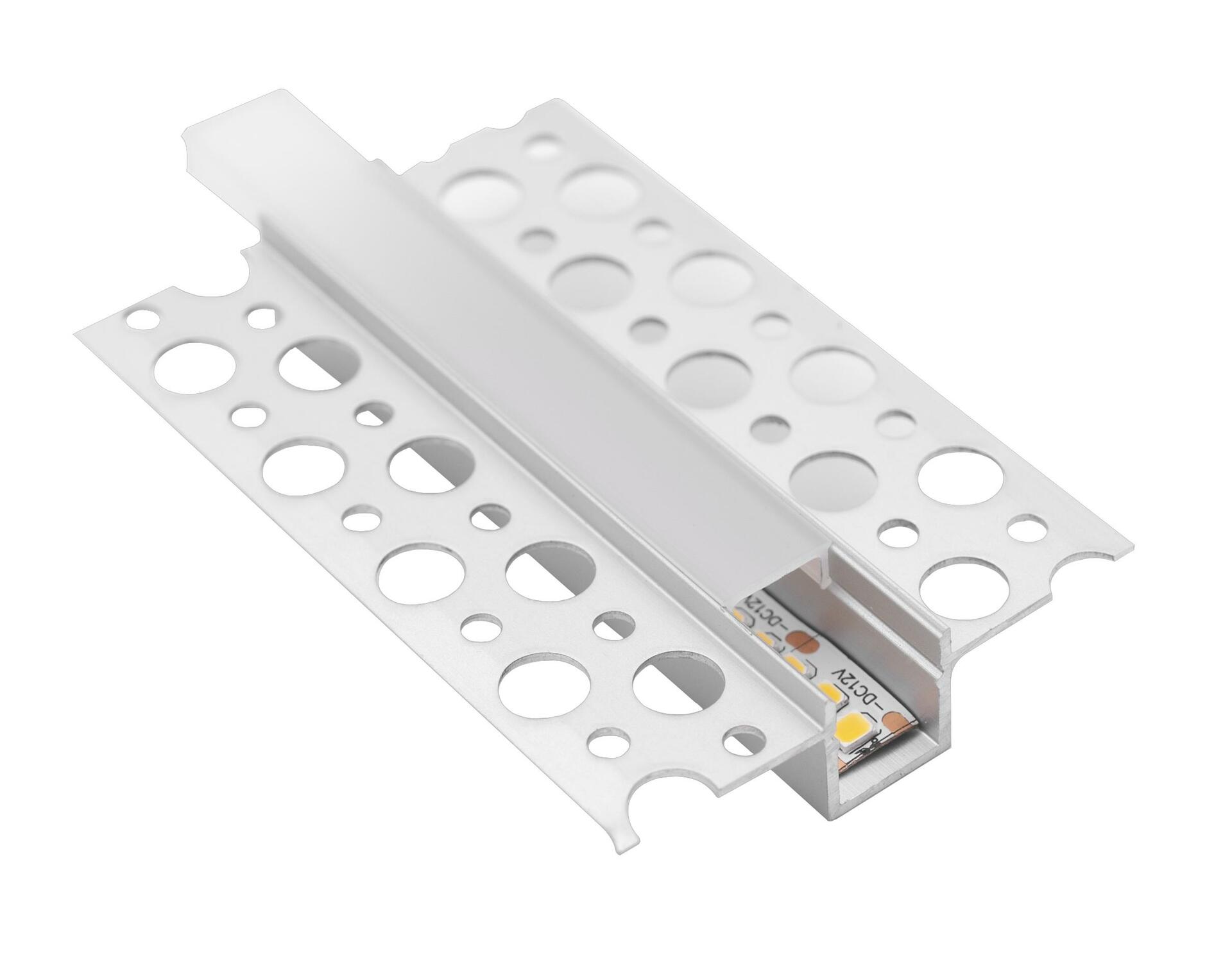 Levně CENTURY AL PROFIL do SDK pro LED pásek 10mm plochý opálový kryt IP20 délka 3m CEN KPRCG-5314