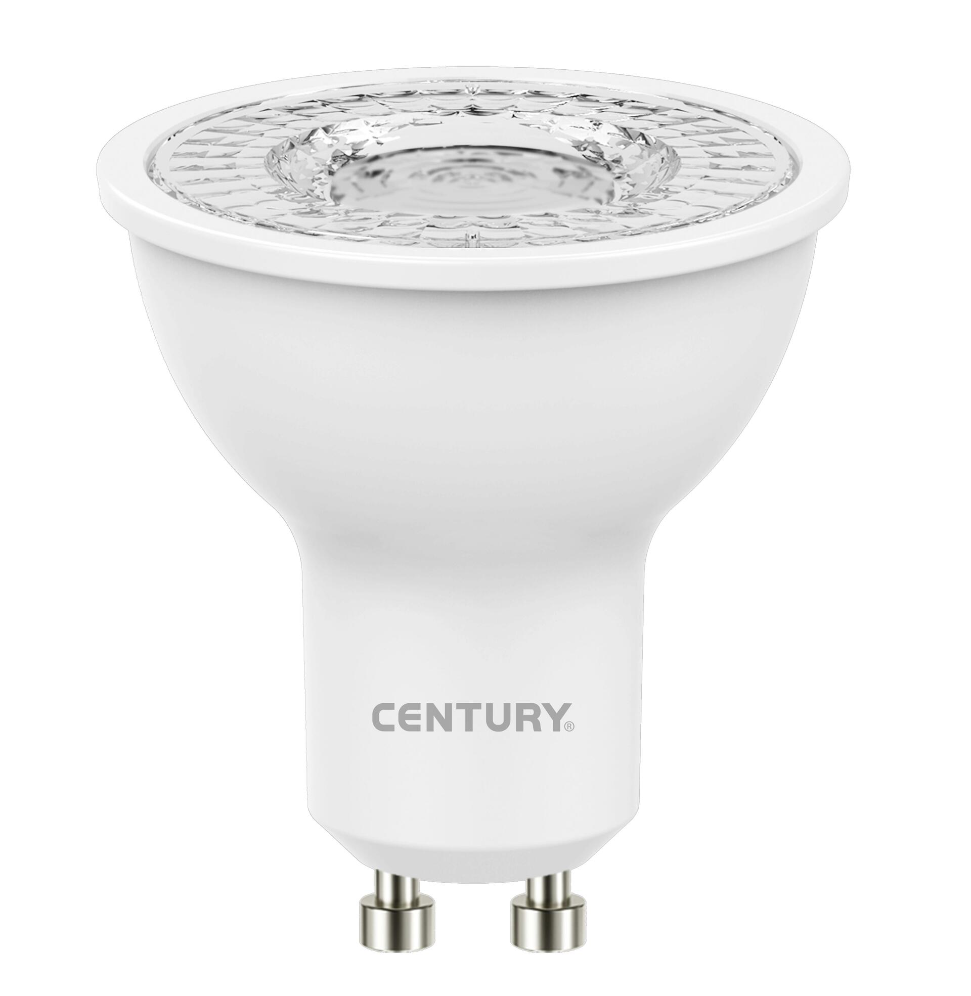 CENTURY LED SPOT LEXAR 5W GU10 3000K 380Lm 105d 50x54mm IP20 CEN LX110-061030