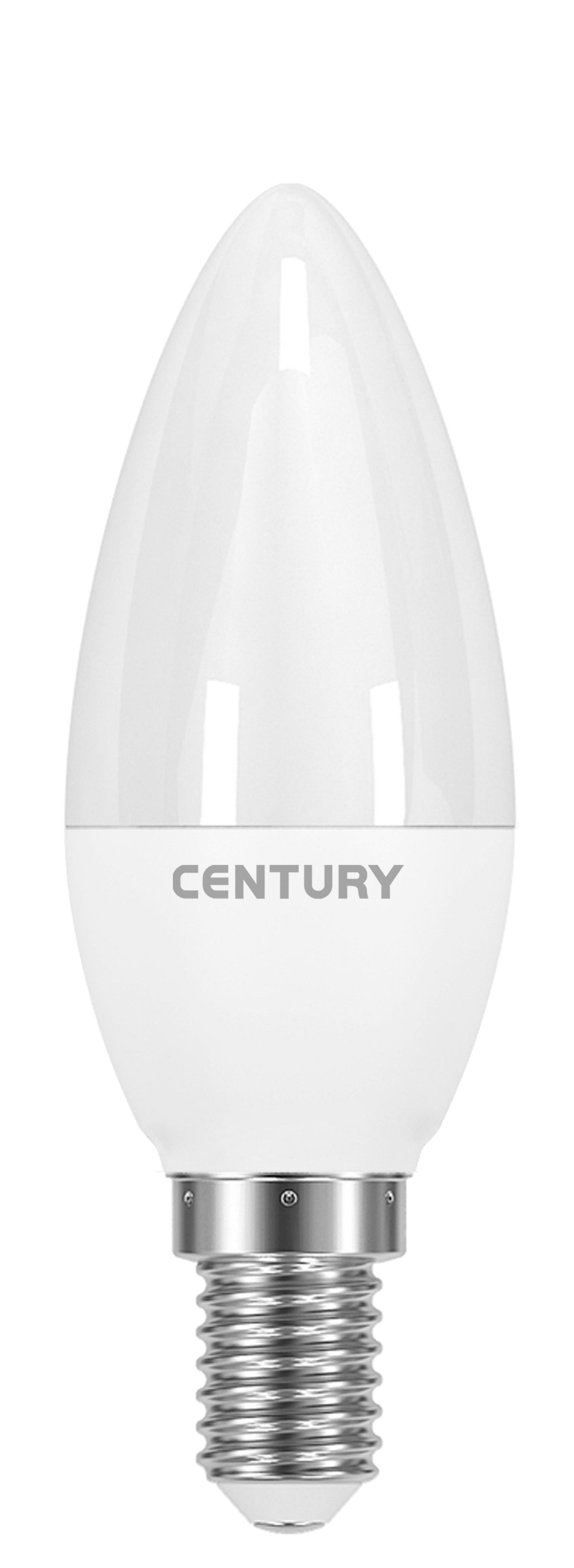 CENTURY LED SVÍČKA ONDA 6W E14 3000K 470Lm 200d 38x110mm IP20 CEN ONM1-061430