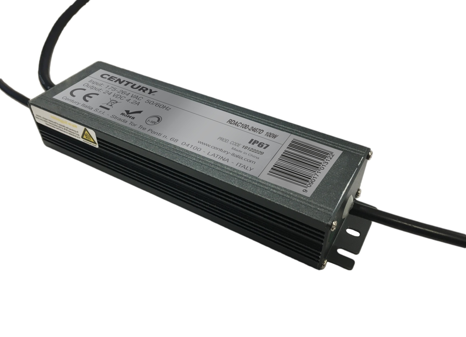 CENTURY SPARE PART STRIP LED DRIVER 100W IP67 Dimm. 1-10V