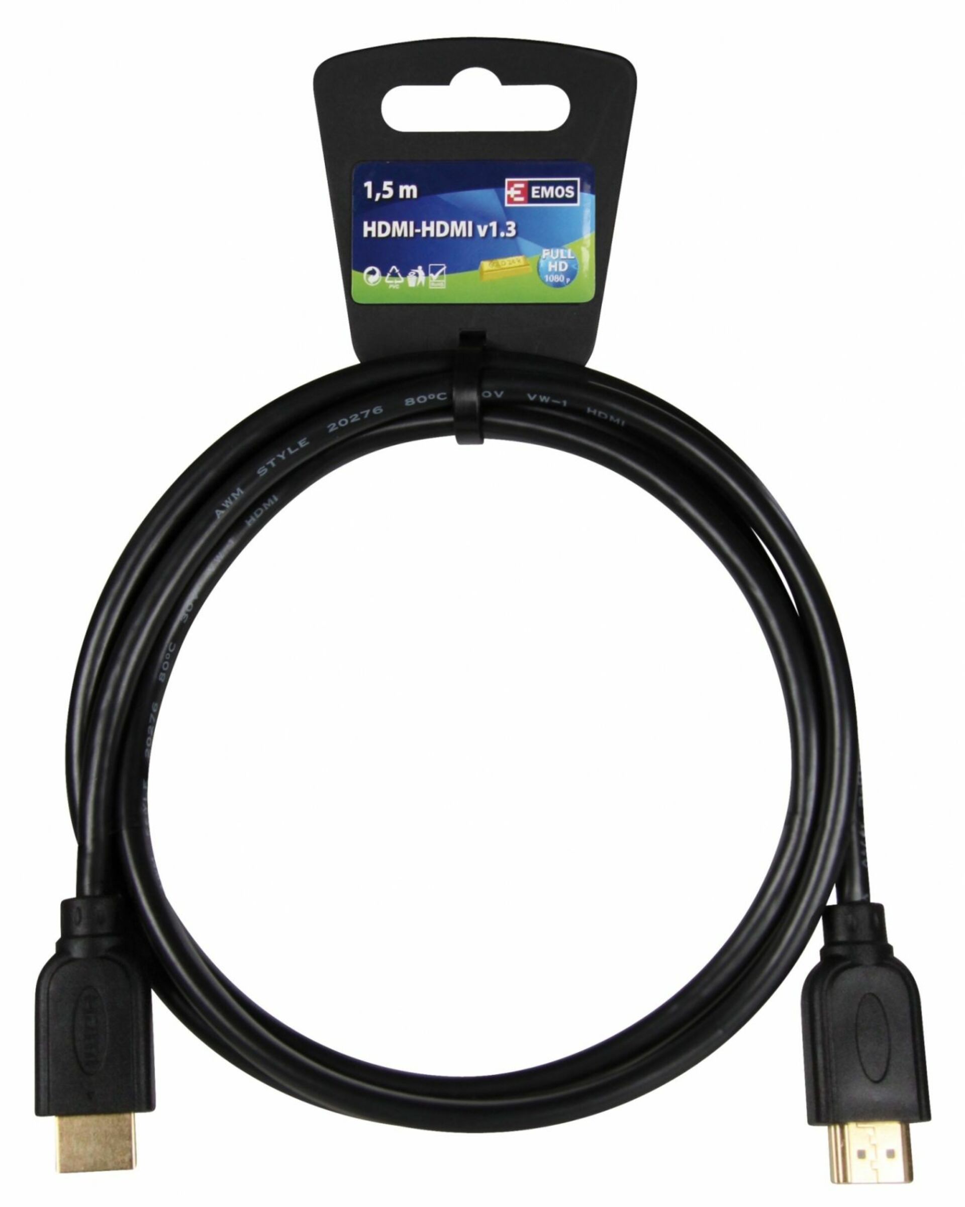 Levně EMOS Kabel HDMI - HDMI 1,5M ECO 2333001010