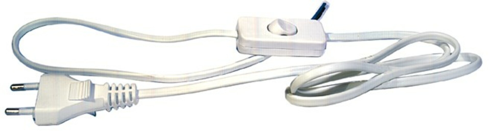 Levně EMOS Flexošňůra 2x0,75mm 3m bílá s vypínačem 2402730132