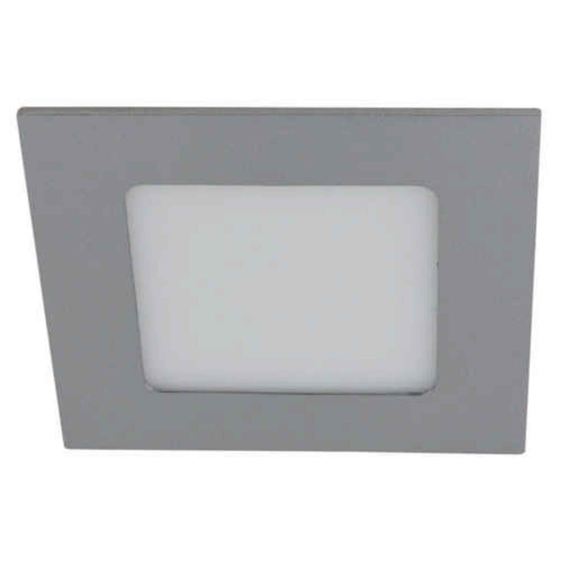 HEITRONIC LED Panel LYON 120mm 6W hranaté stříbrná stmívatelné 230V AC 3000K 500161