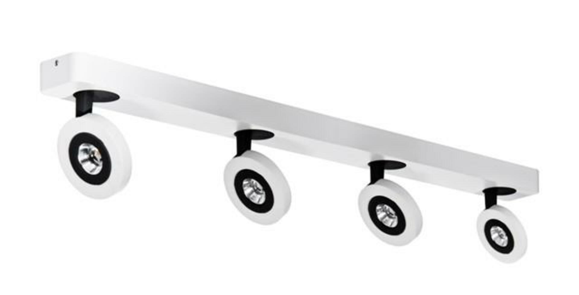 Levně LED Nástěnné/stropní přisazené svítidlo AZzardo Enzo 4PR AZ0672 4x5W 920lm 3000K IP20 75cm bílo-černé