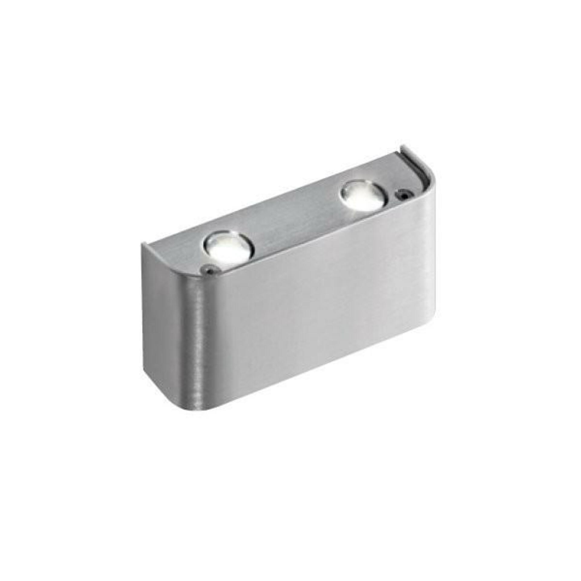 Levně LED Nástěnné svítidlo AZzardo Ginno 2 aluminium AZ0765 4x1W 320lm 3000K IP20 14cm hliníkové