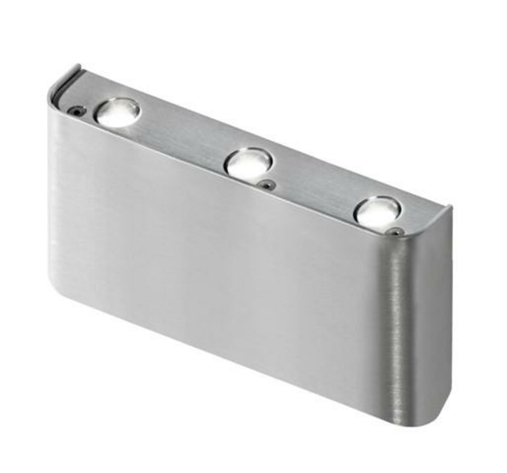 Levně LED Nástěnné svítidlo AZzardo Ginno 3 aluminium AZ0766 6x1W 440lm 3000K IP20 17cm hliníkové