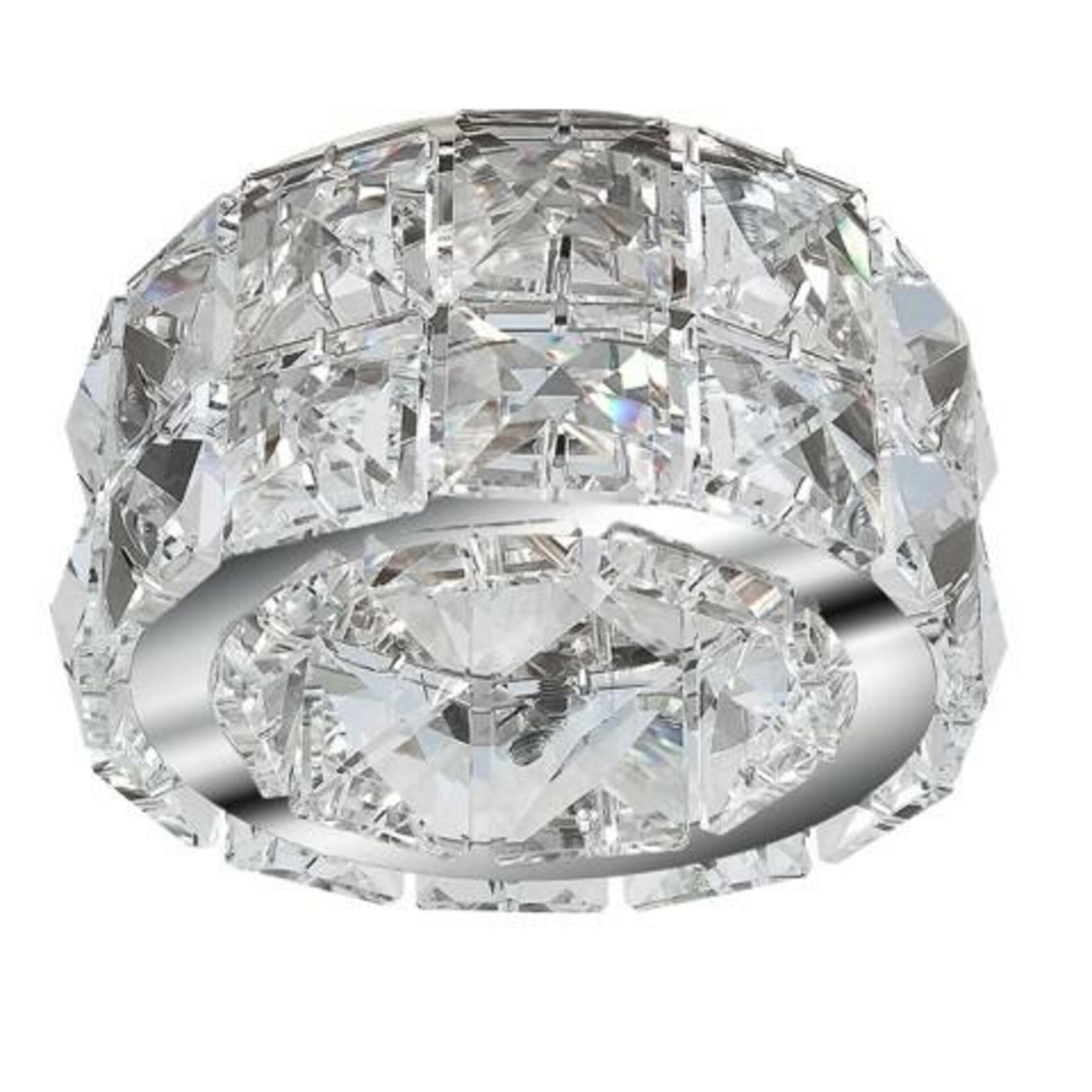Stropní zápustné bodové svítidlo AZzardo Ester 2 chrome AZ1451 GU10 1x50W IP20 10cm chromové