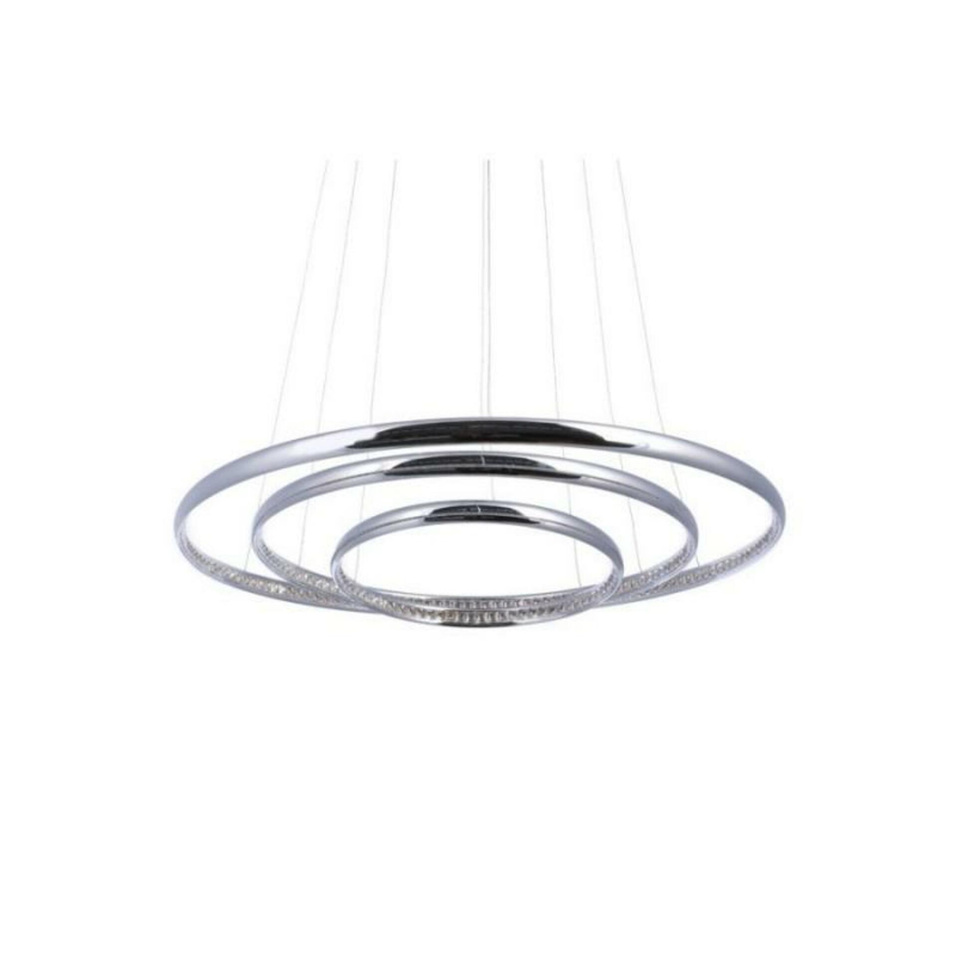 Levně LED Závěsné svítidlo AZzardo Brighton 3 AZ1609 55W 3300lm 3000K IP20 80cm chromové