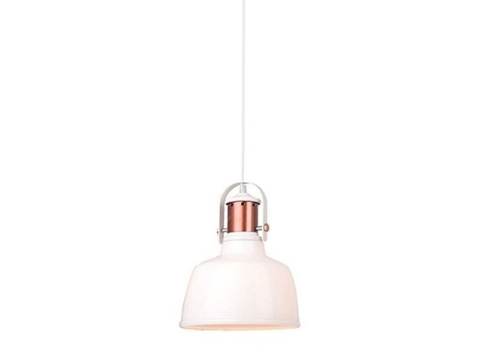 Levně Závěsné svítidlo AZzardo Darling 1 white glass AZ2143 E27 1x40W IP20 22cm bílé