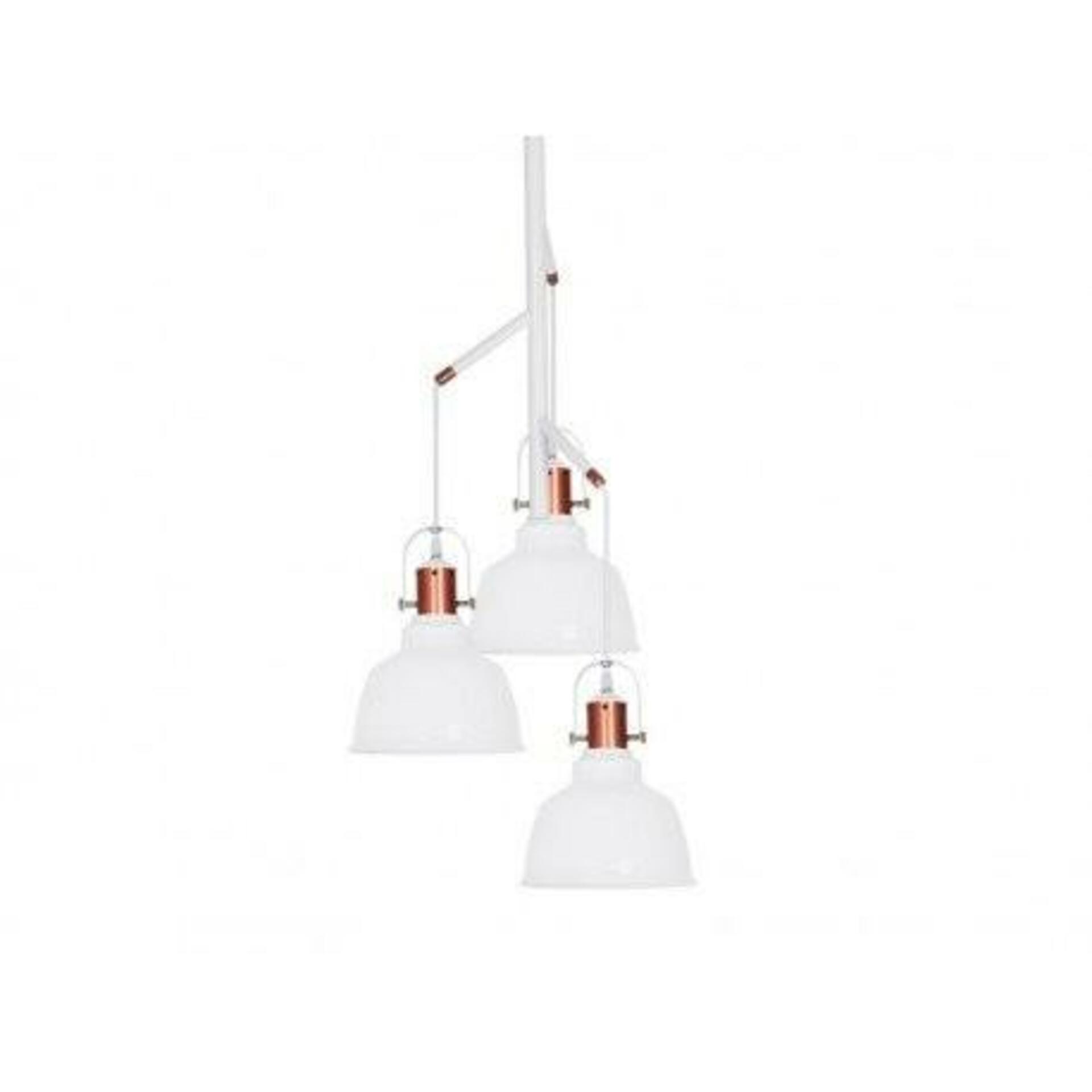 Levně Závěsné svítidlo AZzardo Darling 3 white glass AZ2146 E14 3x40W IP20 50cm bílé