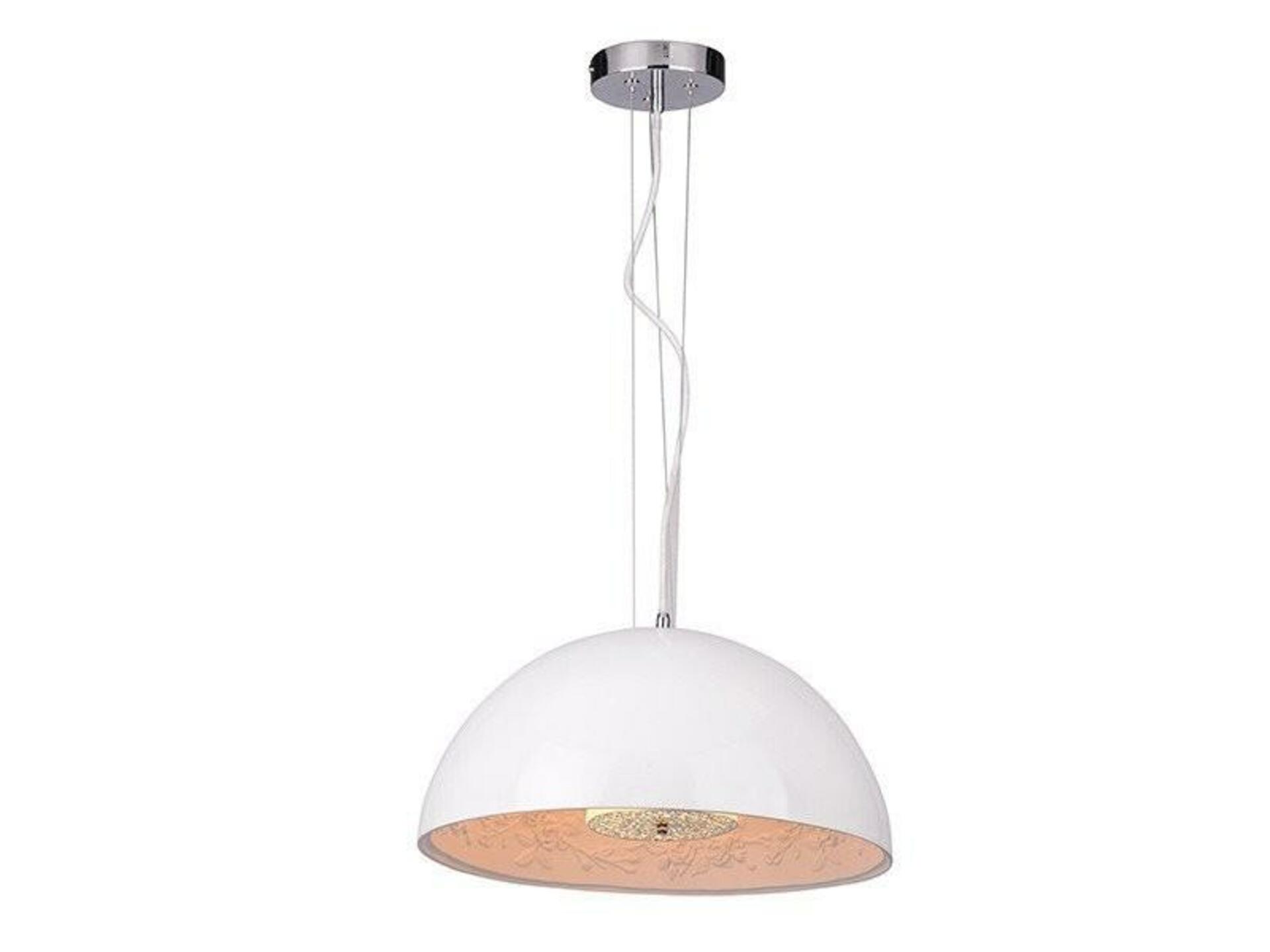 Levně Závěsné svítidlo AZzardo Decora M white AZ2160 E27 1x60W IP20 37cm bílé