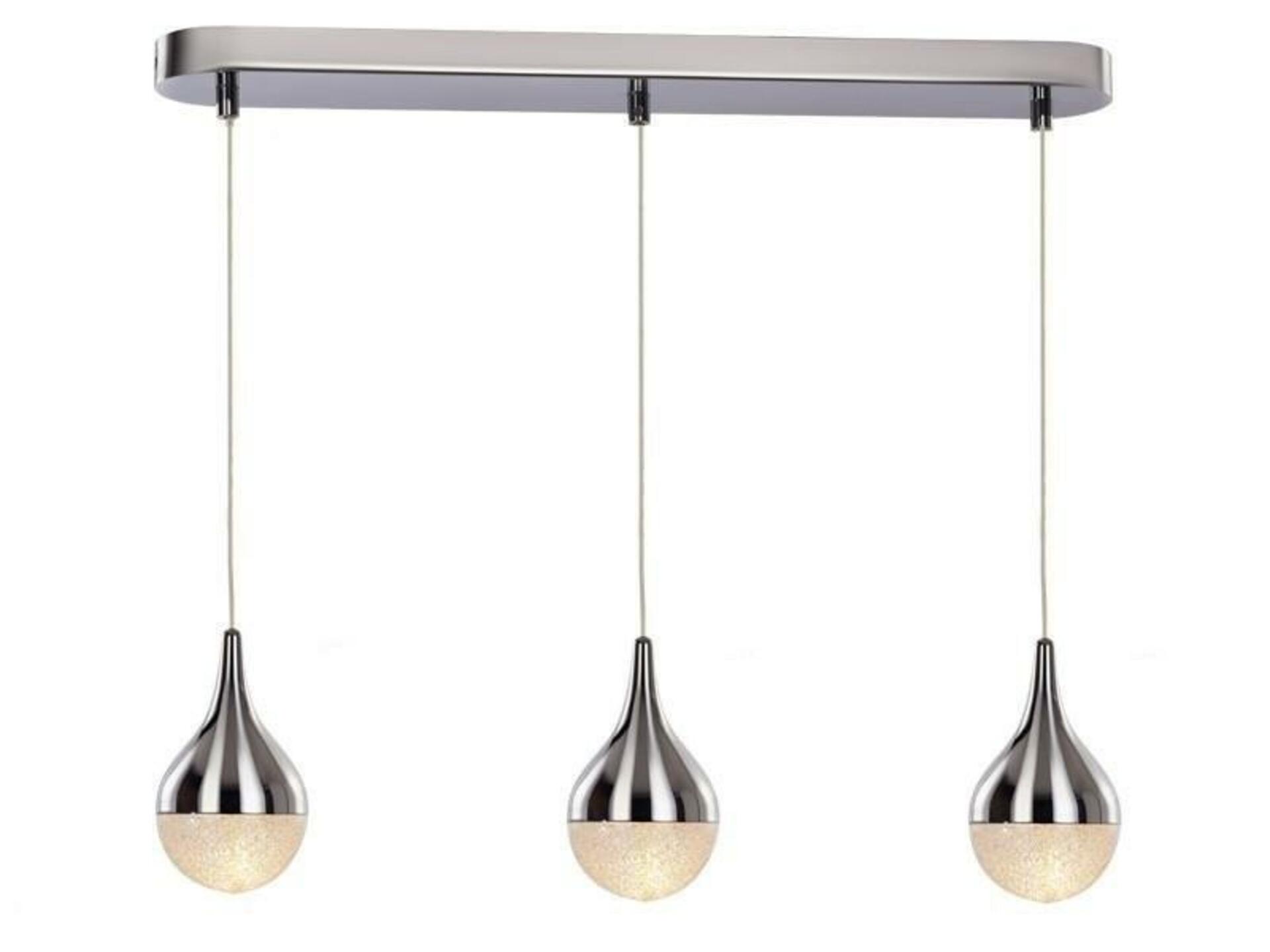 Levně Závěsné svítidlo AZzardo Cecilia 3 line AZ2173 G9 3x40W IP20 60cm chromové