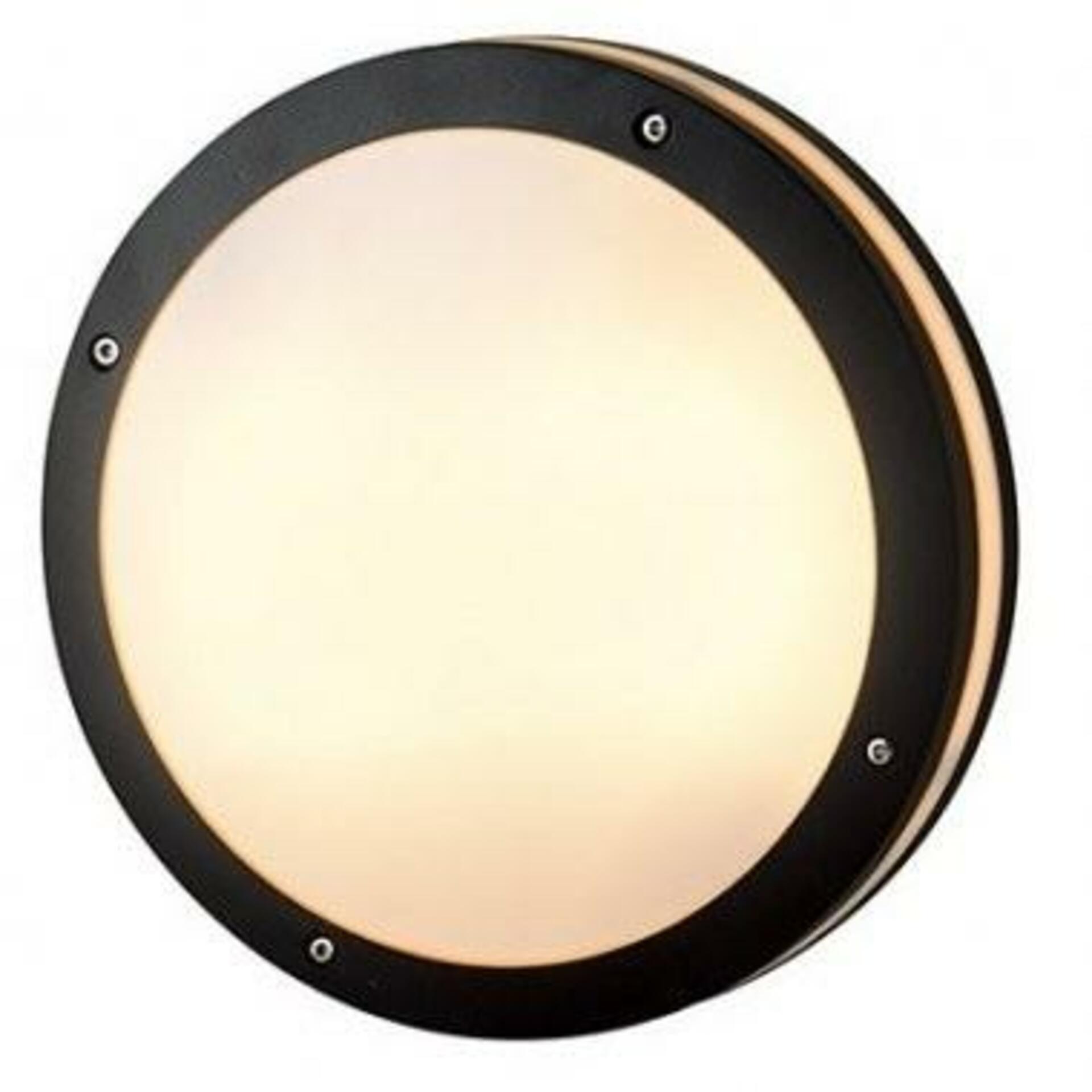 Levně LED Stropní a nástěnné přisazené svítidlo AZzardo Fano Round dark grey AZ2187 9W 750lm 3000K IP54 22cm kulaté tmavě šedé