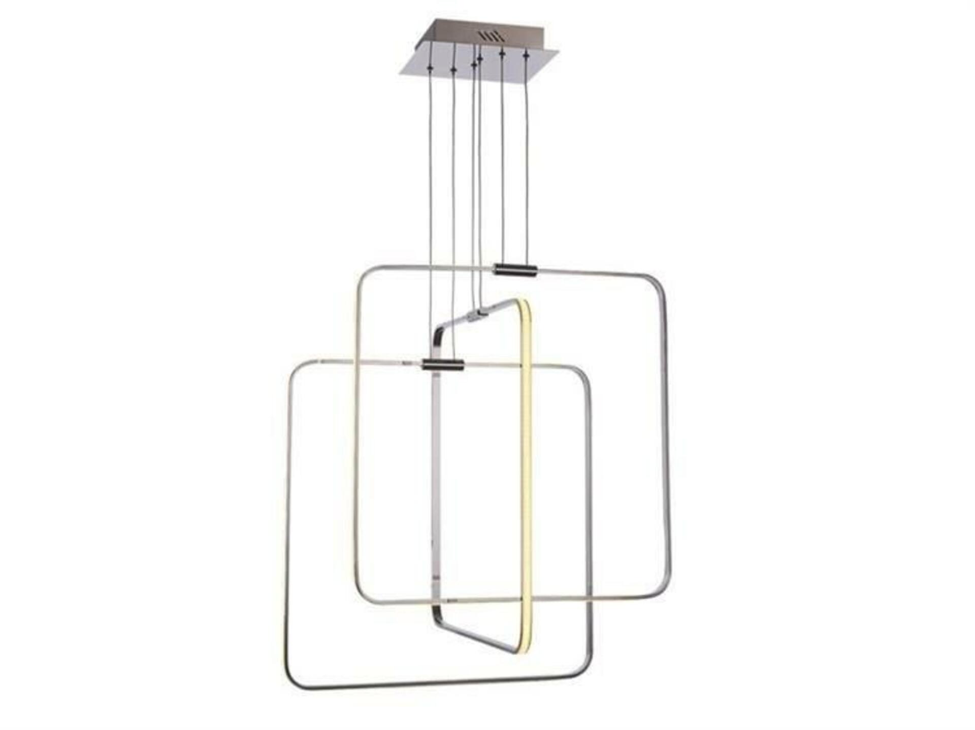 Levně LED Závěsné svítidlo AZzardo Madrid AZ2468 80W 4500lm 3000K IP20 80cm stmívatelné chromové
